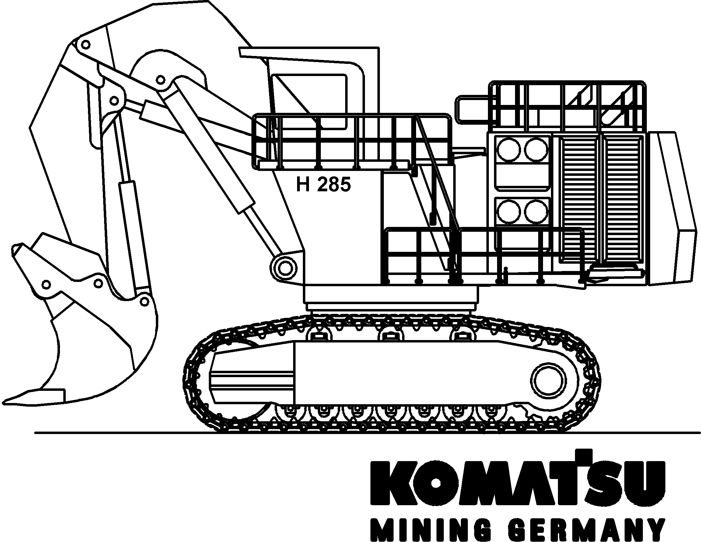 Excavators Mining Komatsu / H285S S/N 78097(g78097)