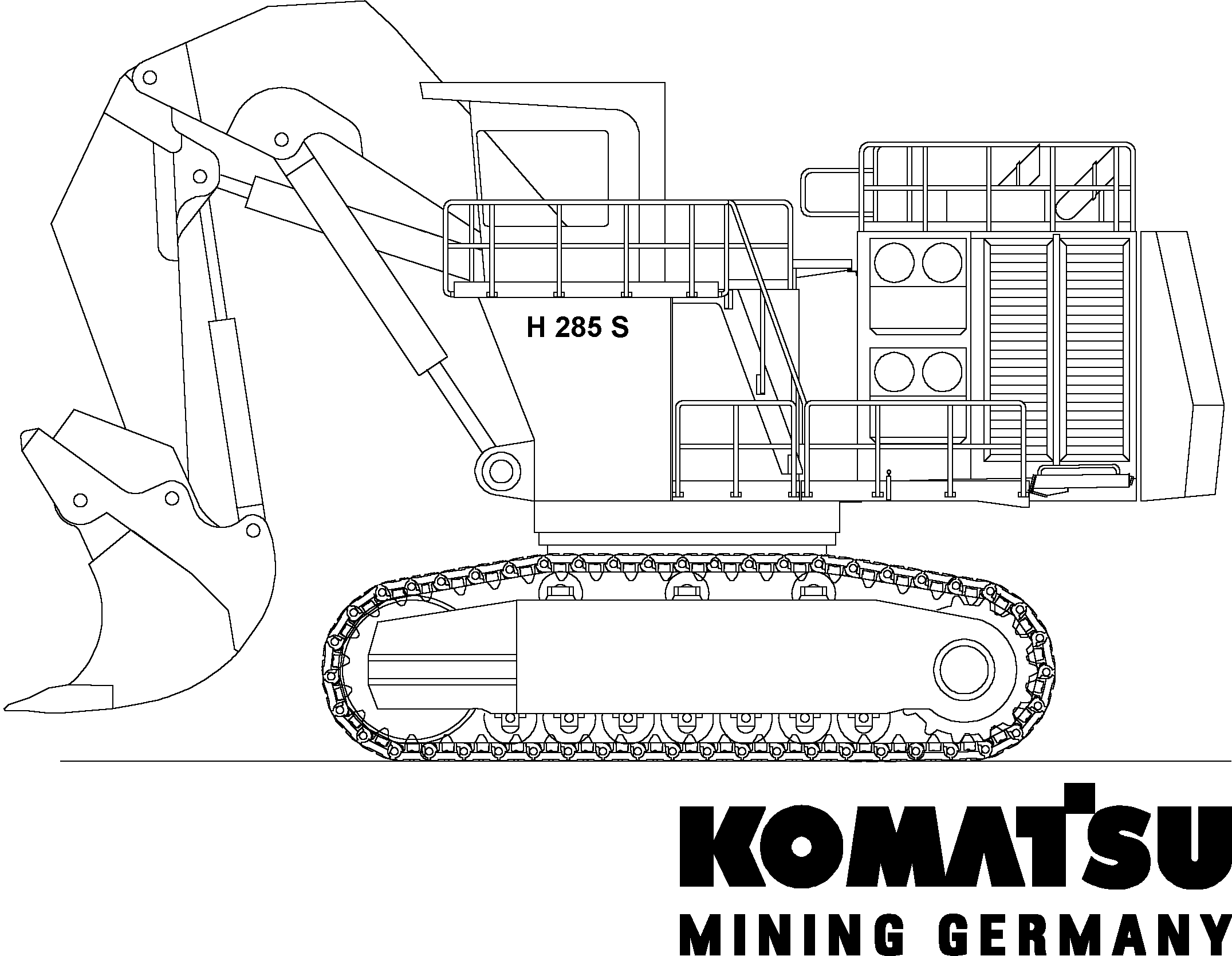 Excavators Mining Komatsu / H285 S/N 78099(g78099)