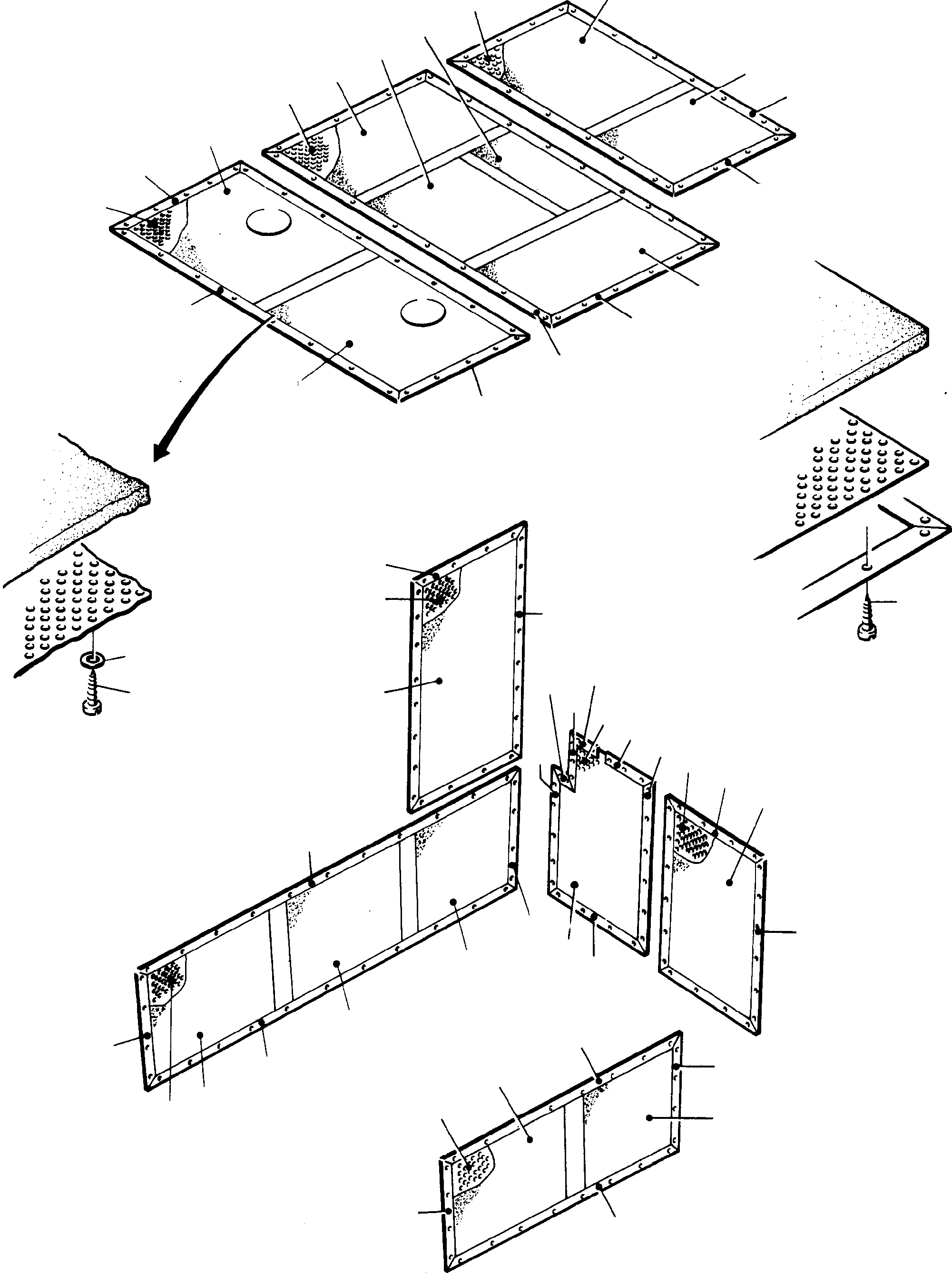 Komatsu parts book diagram for H285 S/N 78099: OPERATOR'S CAB