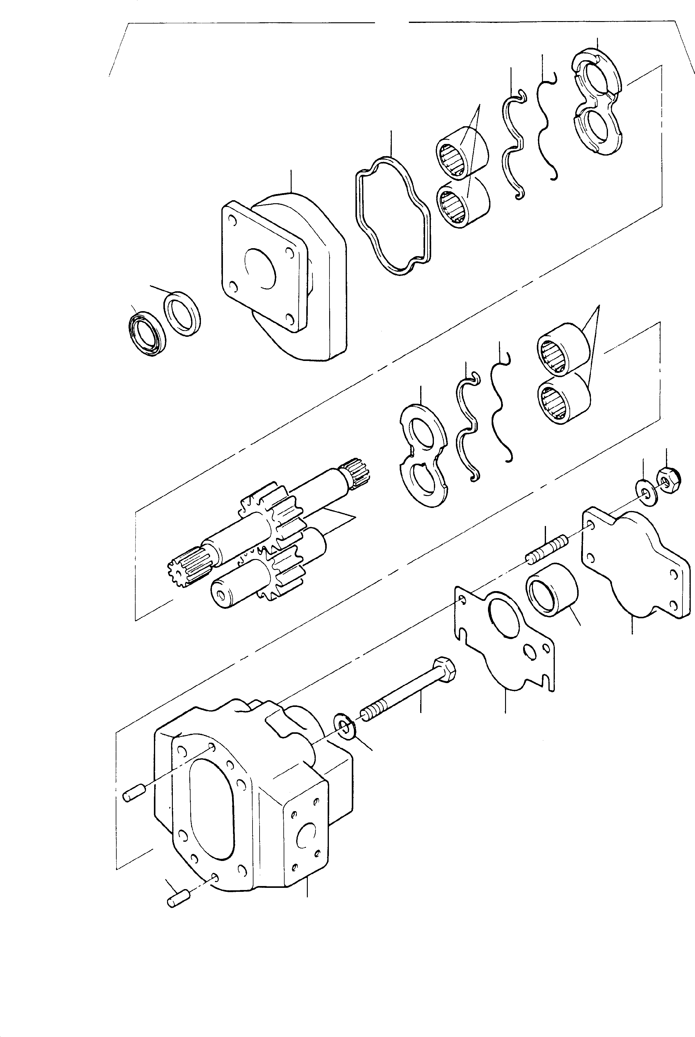 Komatsu parts book diagram for H285 S/N 78099: HYDRAULIC-PUMP