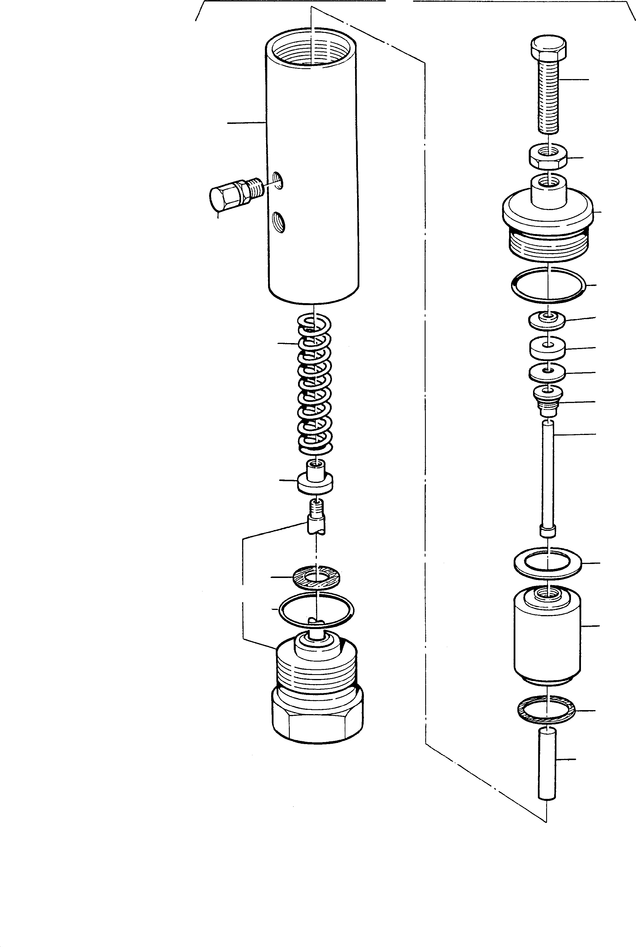 Komatsu parts book diagram for H285 S/N 78099: METERING VALVE
