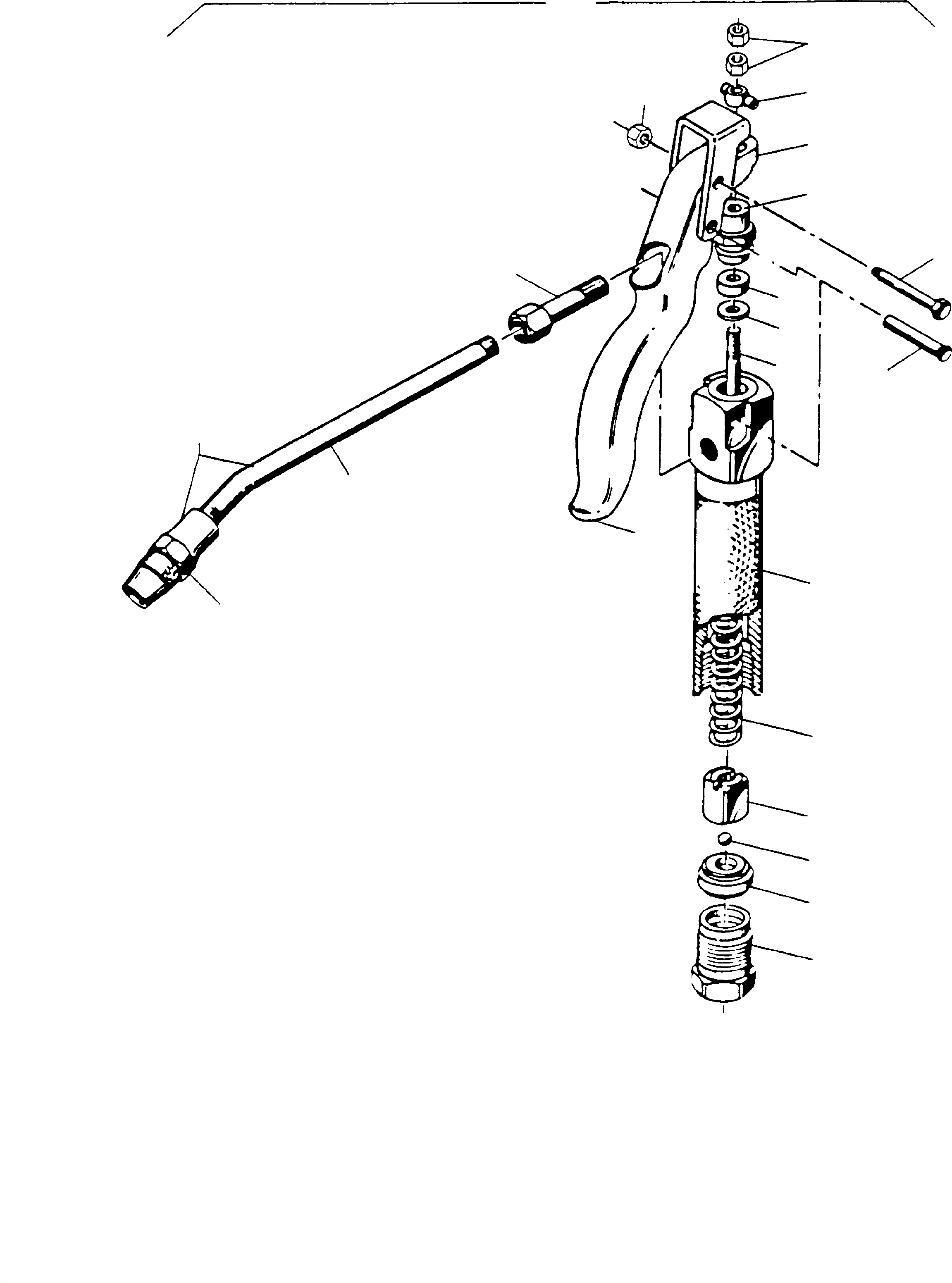 Komatsu parts book diagram for H285 S/N 78099: GREASE GUN