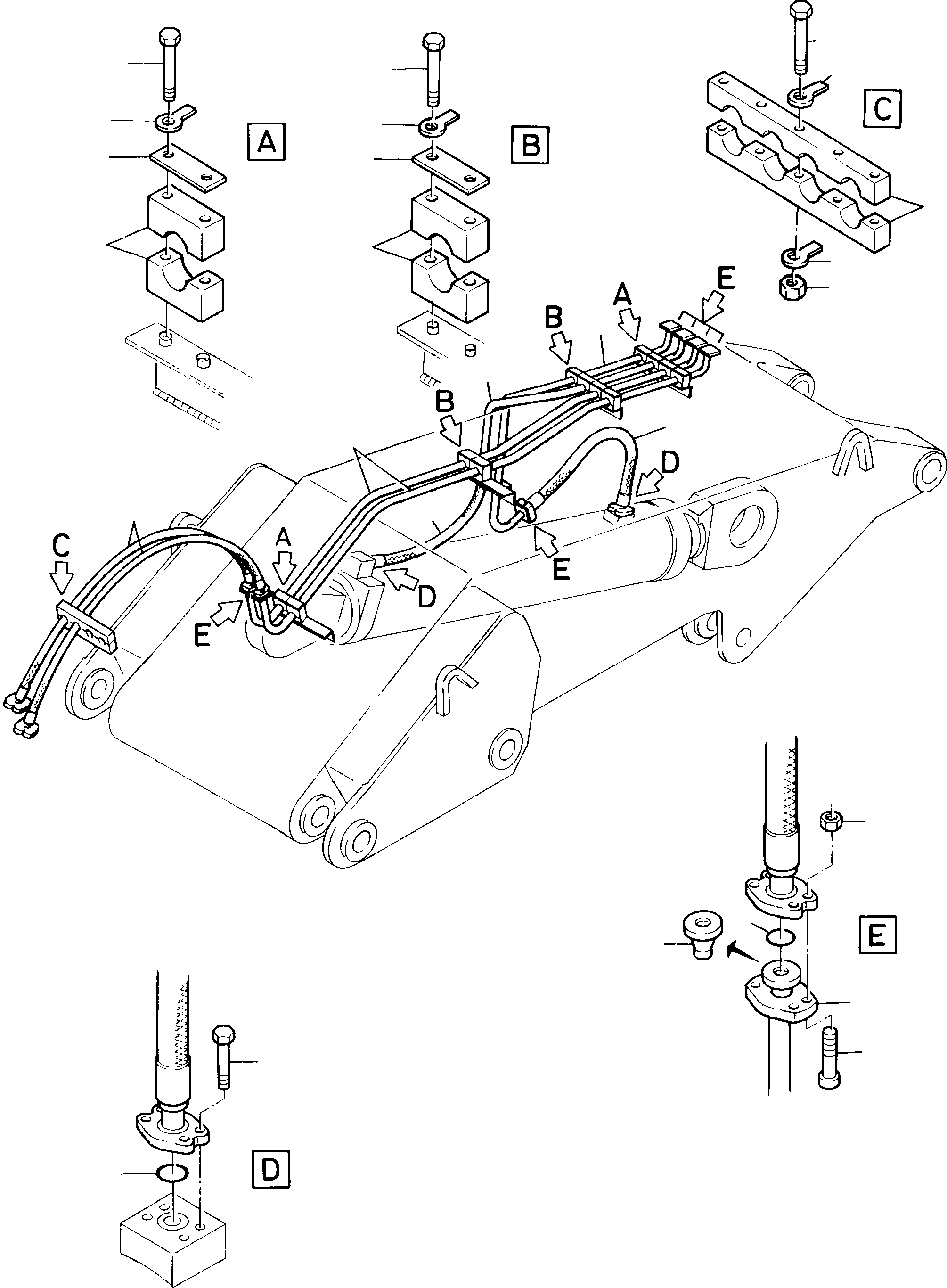 Excavators Mining Komatsu / H285 S/N 78099(g78099) / Bullclam Bucket - Boom(314-4017 : 314-4017)