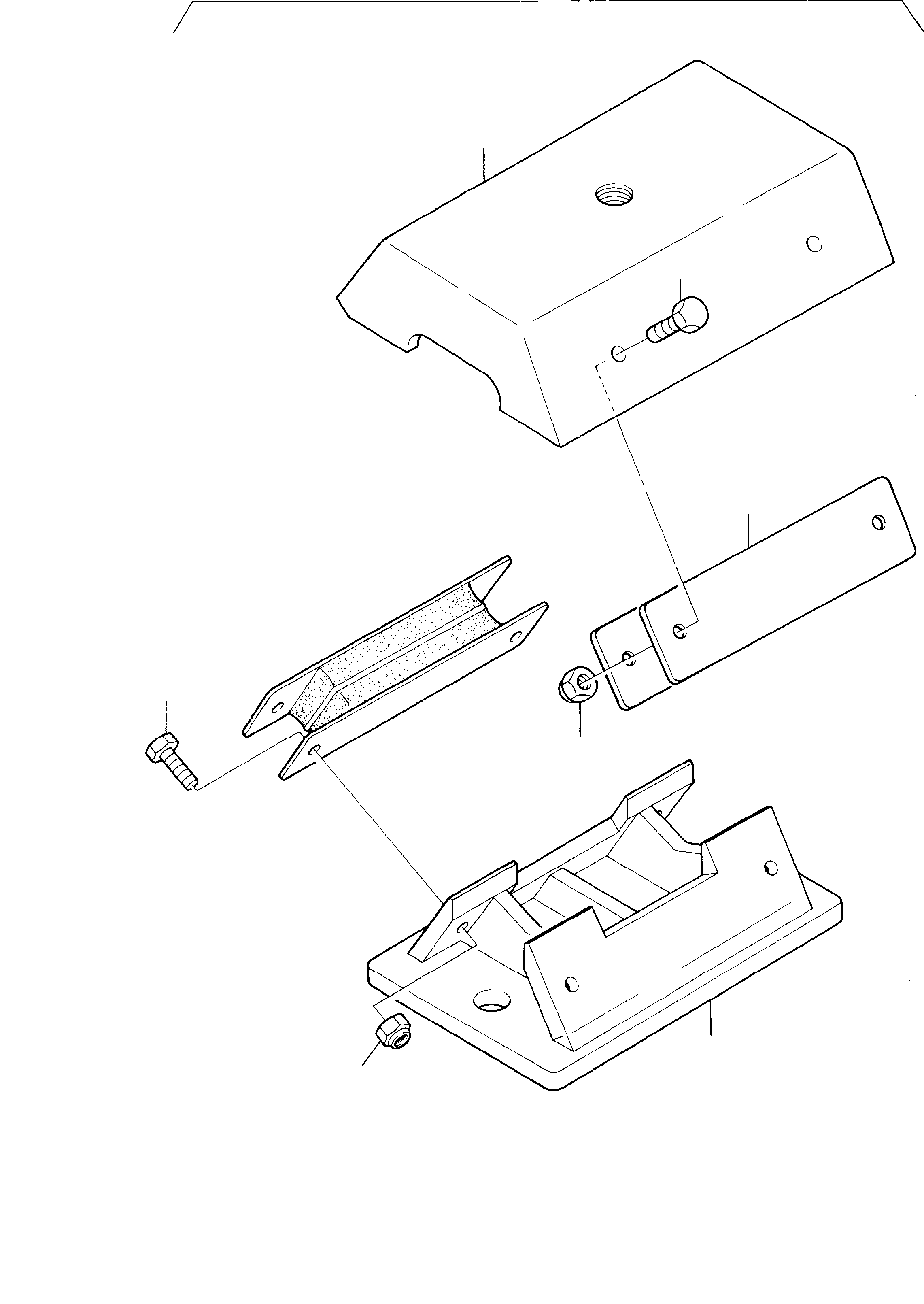Komatsu parts book diagram for H285 S/N 78099: ENGINE MOUNTING