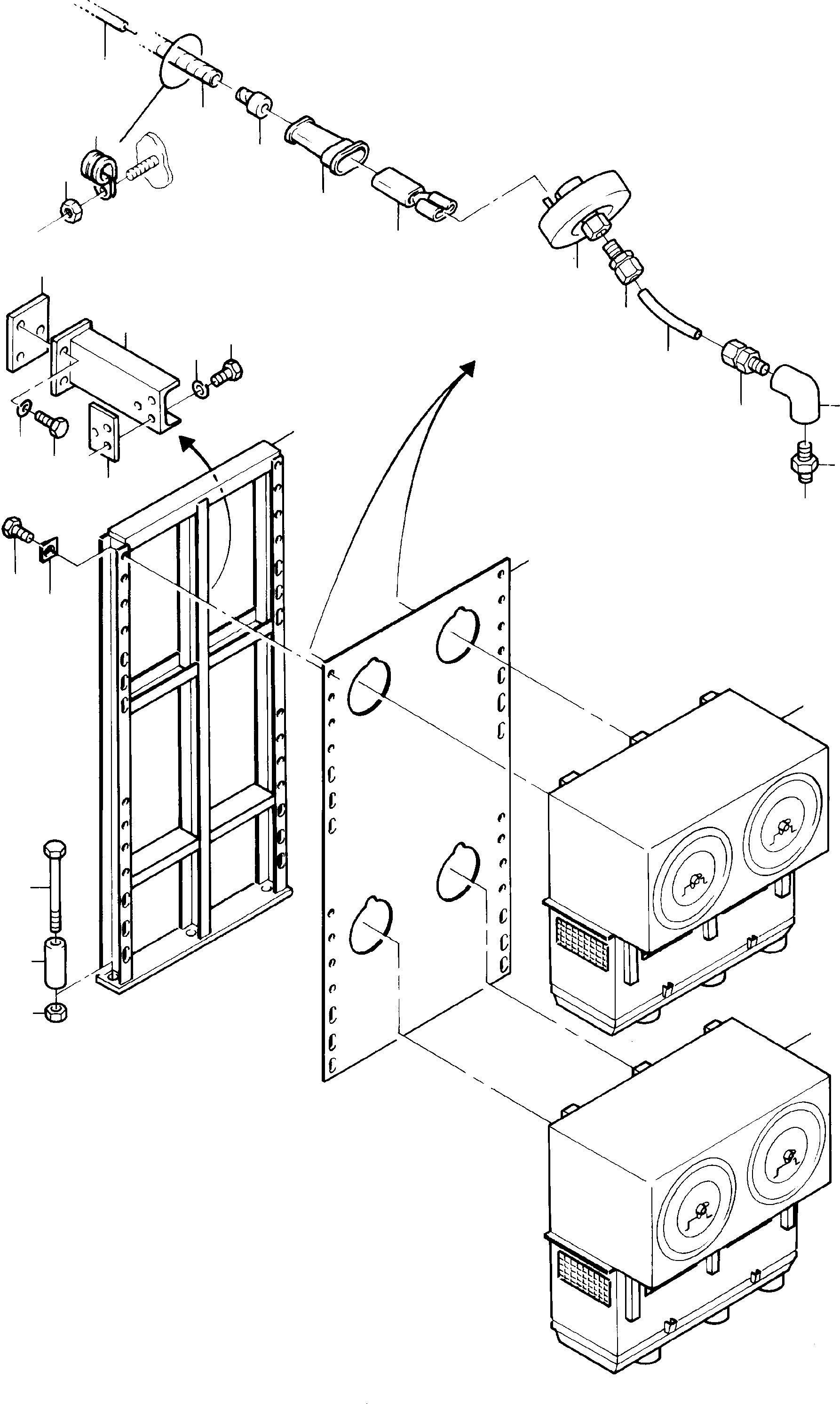 Komatsu parts book diagram for H285 S/N 78099: INSTALLATION - AIR CLEANER