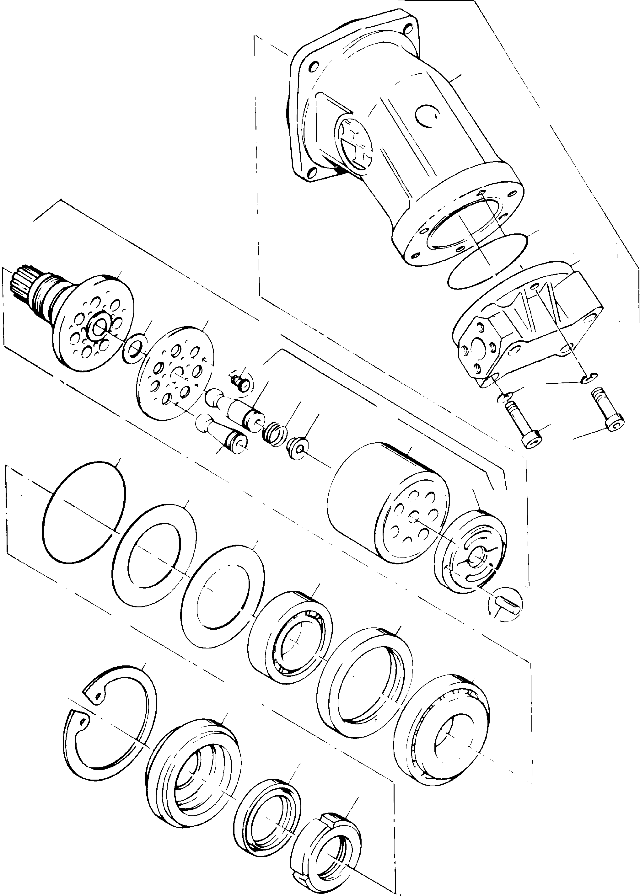 Komatsu parts book diagram for H285 S/N 78099: HYDRAULIC-PUMP