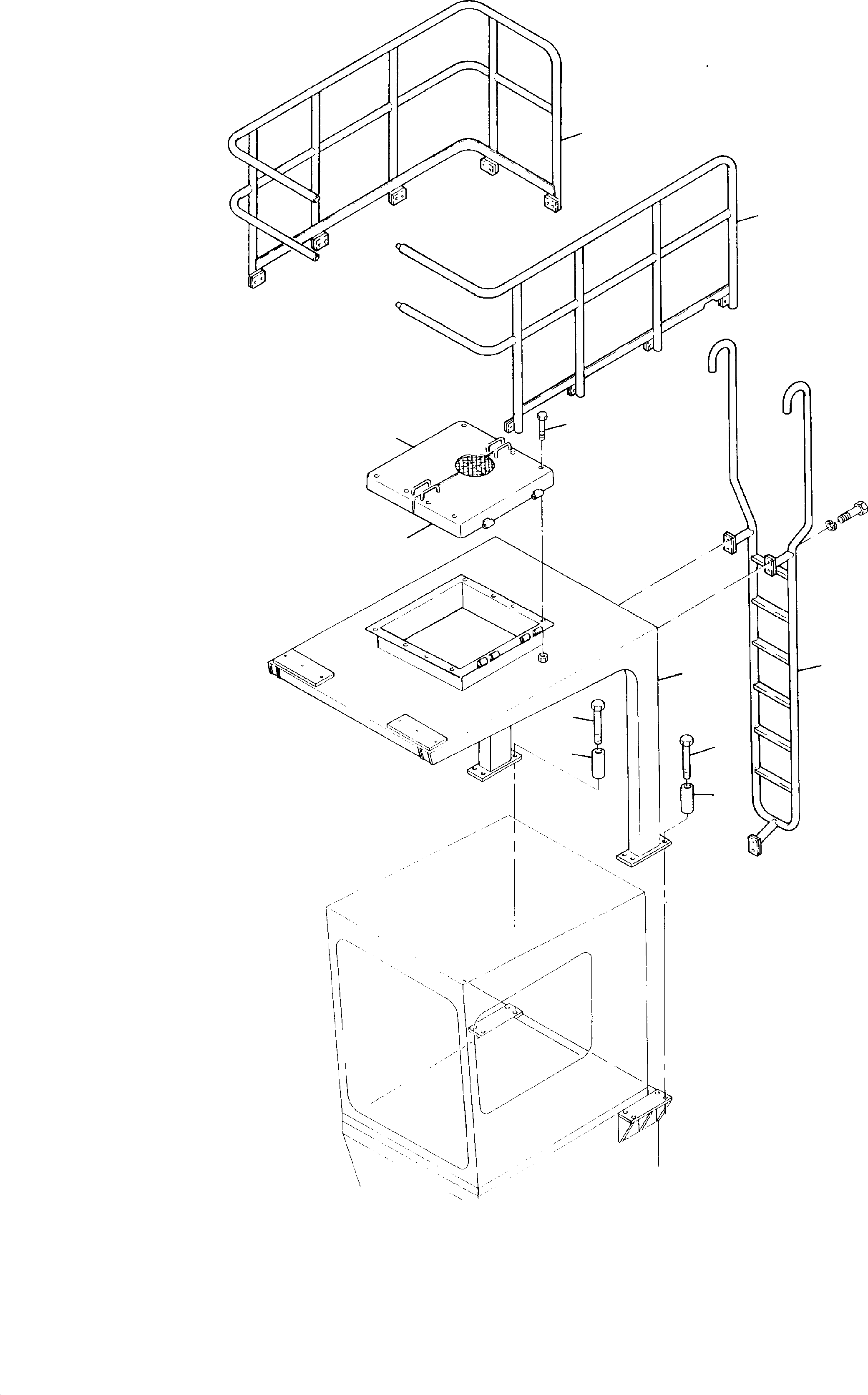 Komatsu parts book diagram for H285 S/N 78099: PROTECTION ROOF