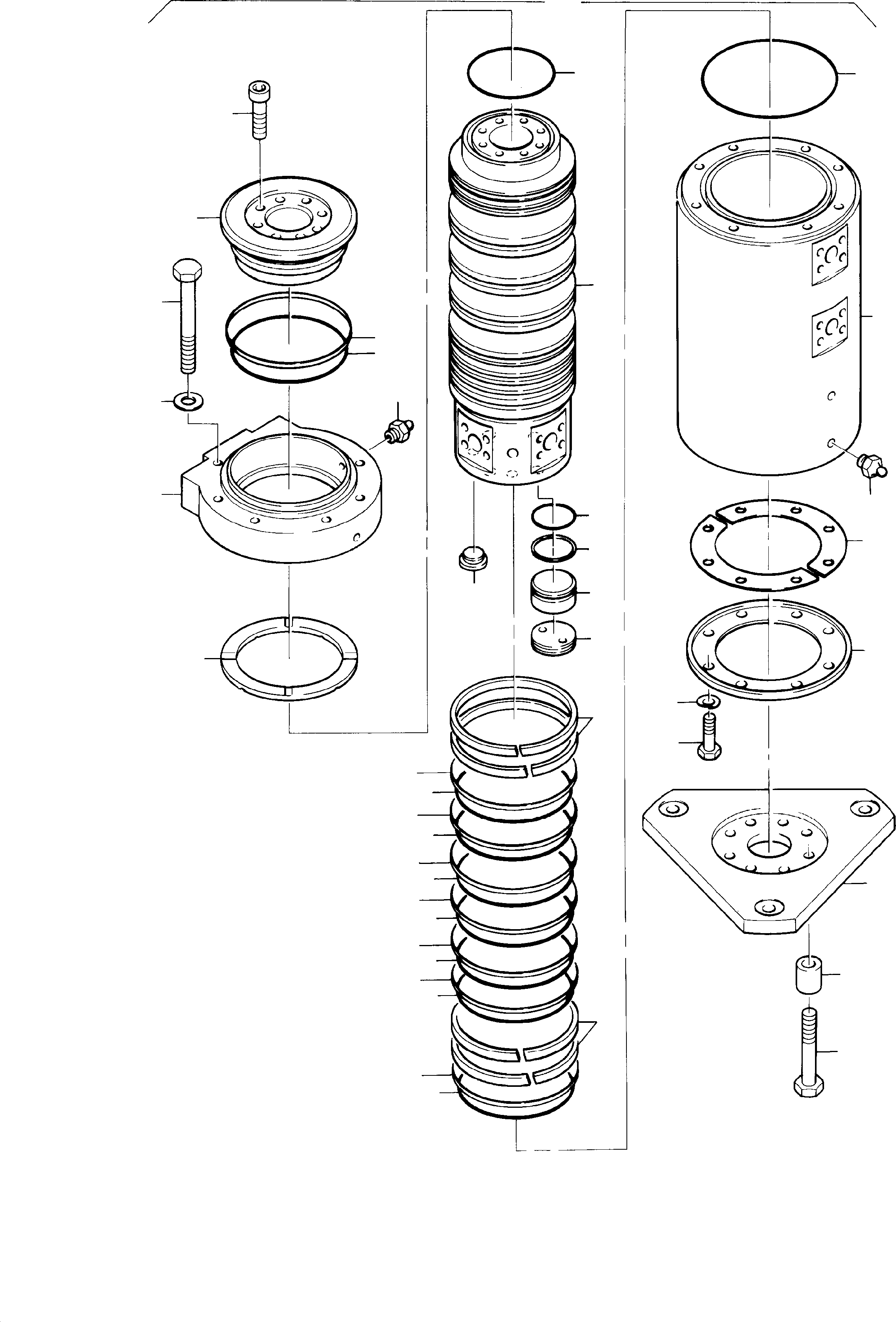 Komatsu parts book diagram for H285 S/N 78099: ROTARY JOINT