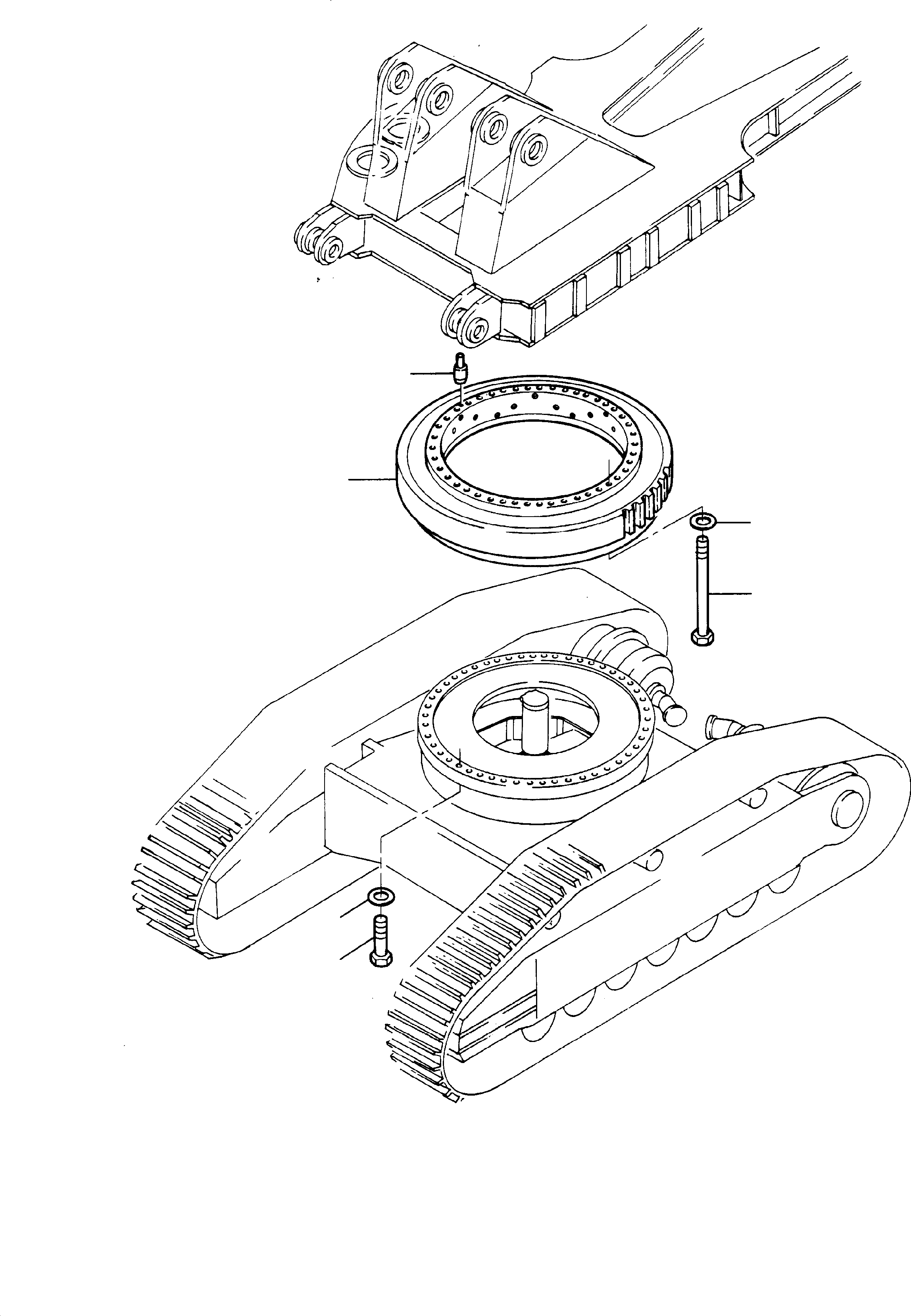 Komatsu parts book diagram for H285 S/N 78099: SWING RING ARR.