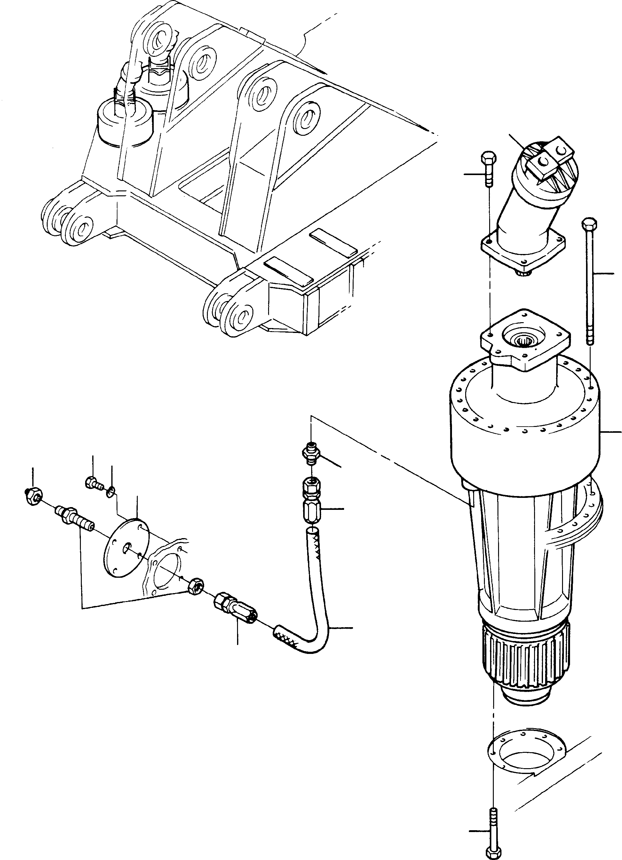 Komatsu parts book diagram for H285 S/N 78099: INSTALLATION - SWING GEAR,- AND MOTOR