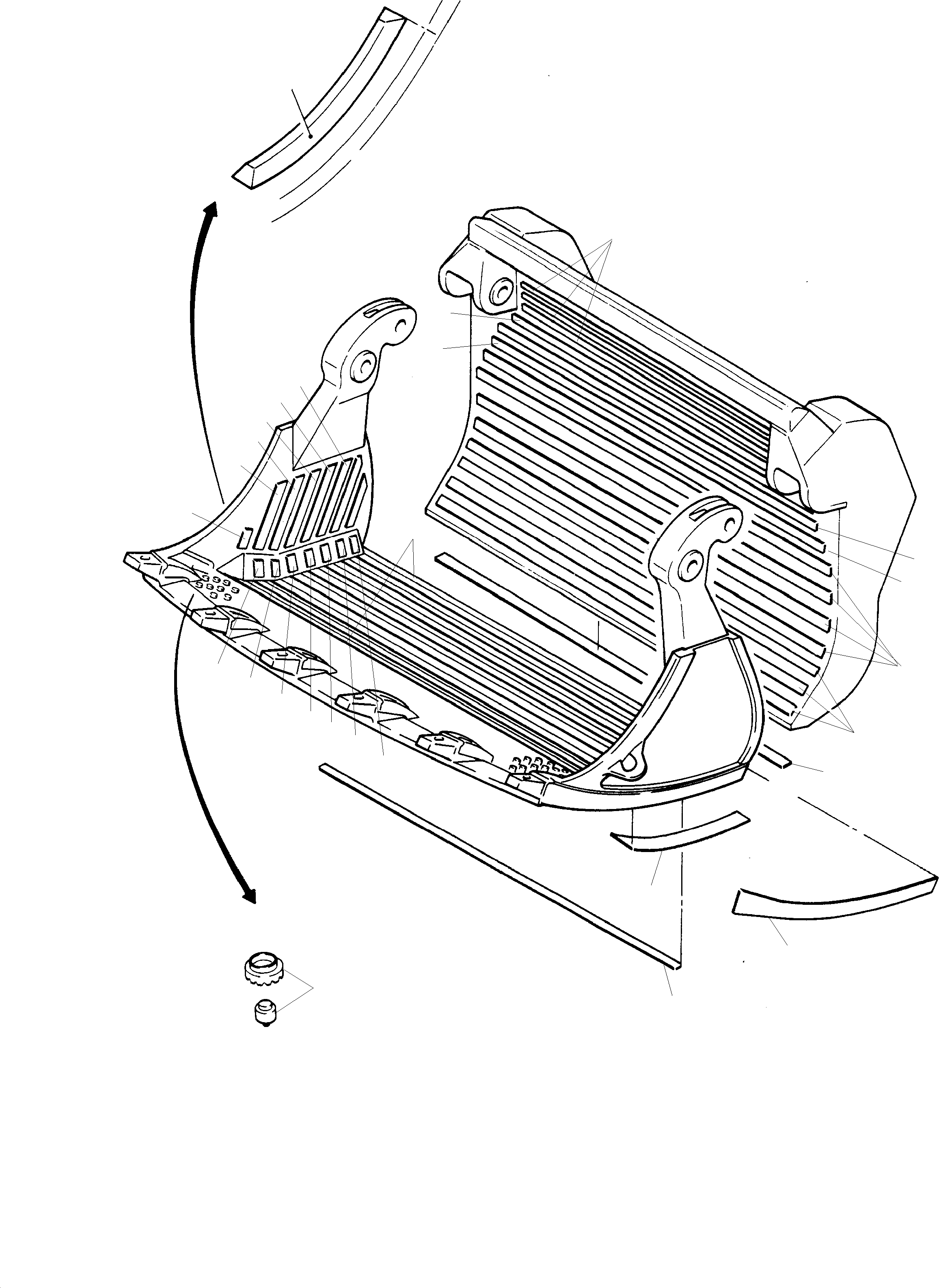Excavators Mining Komatsu / H285 S/N 78099(g78099) / Wear Parts(114-5252 : 114-5252)