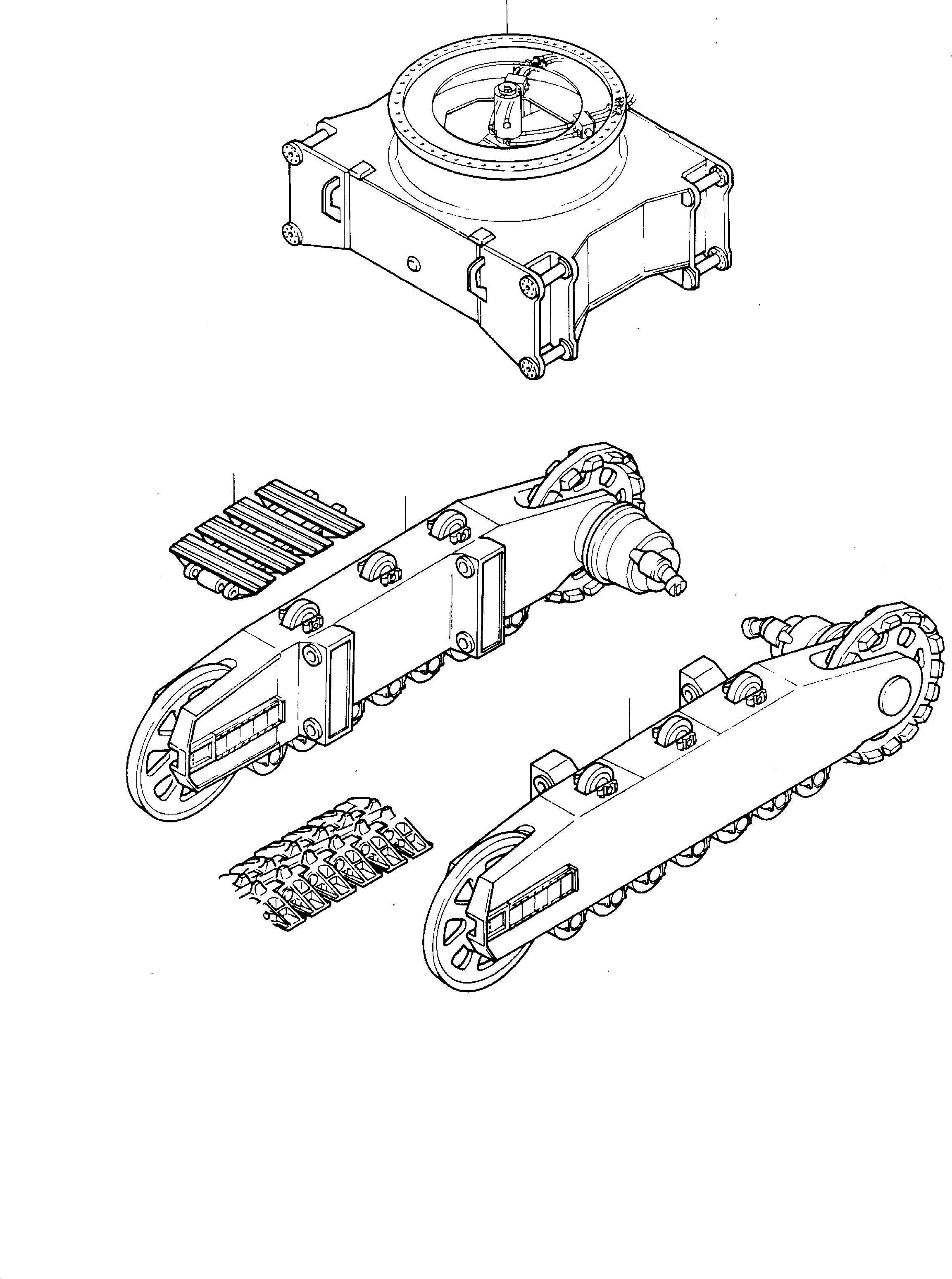 Komatsu parts book diagram for H285 S/N 78099: UNDERCARRIAGE - ASSEMBLIES