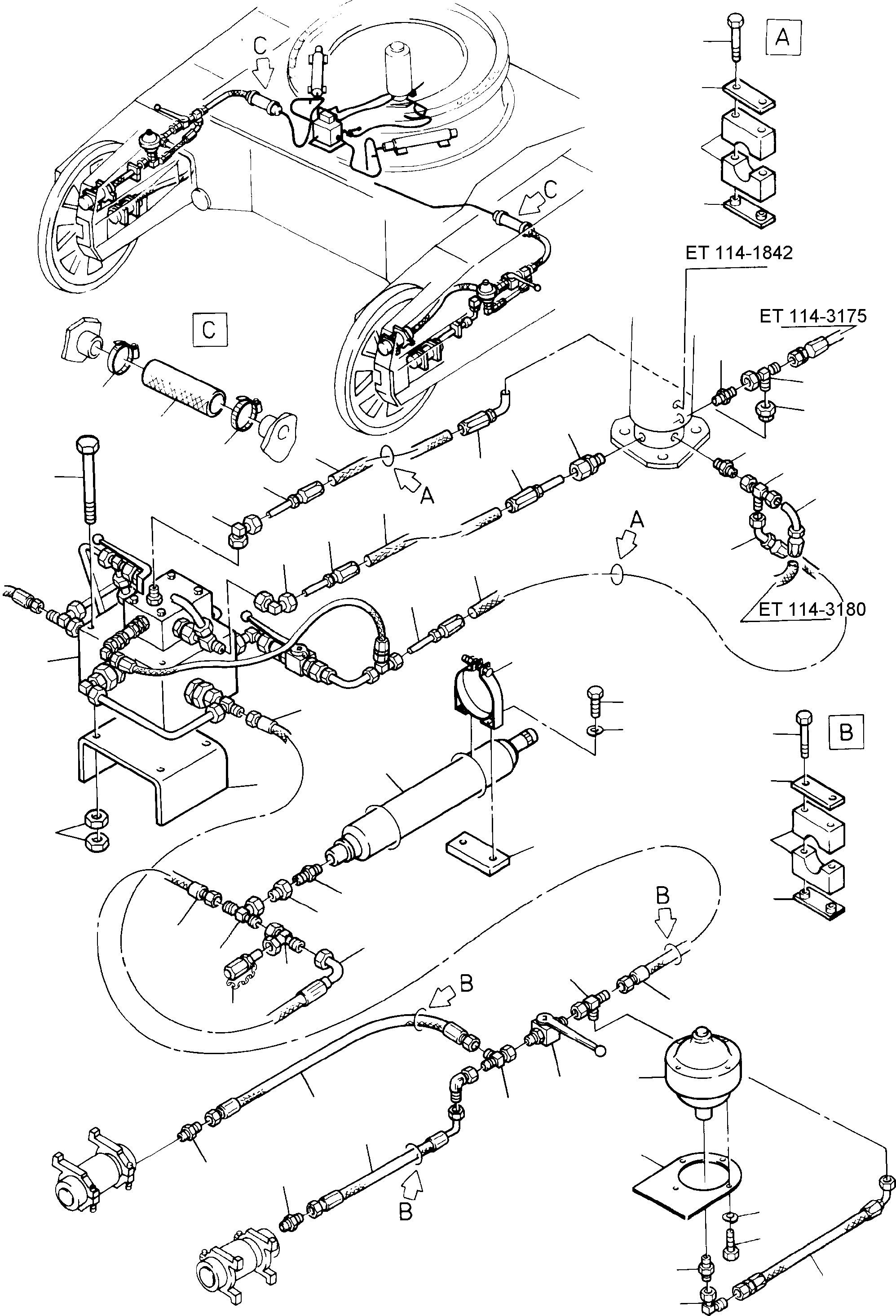 Excavators Mining Komatsu / H285S S/N 78105(g78105) / Hydraulic Track Adjuster(114-3185c : 114-3185c)