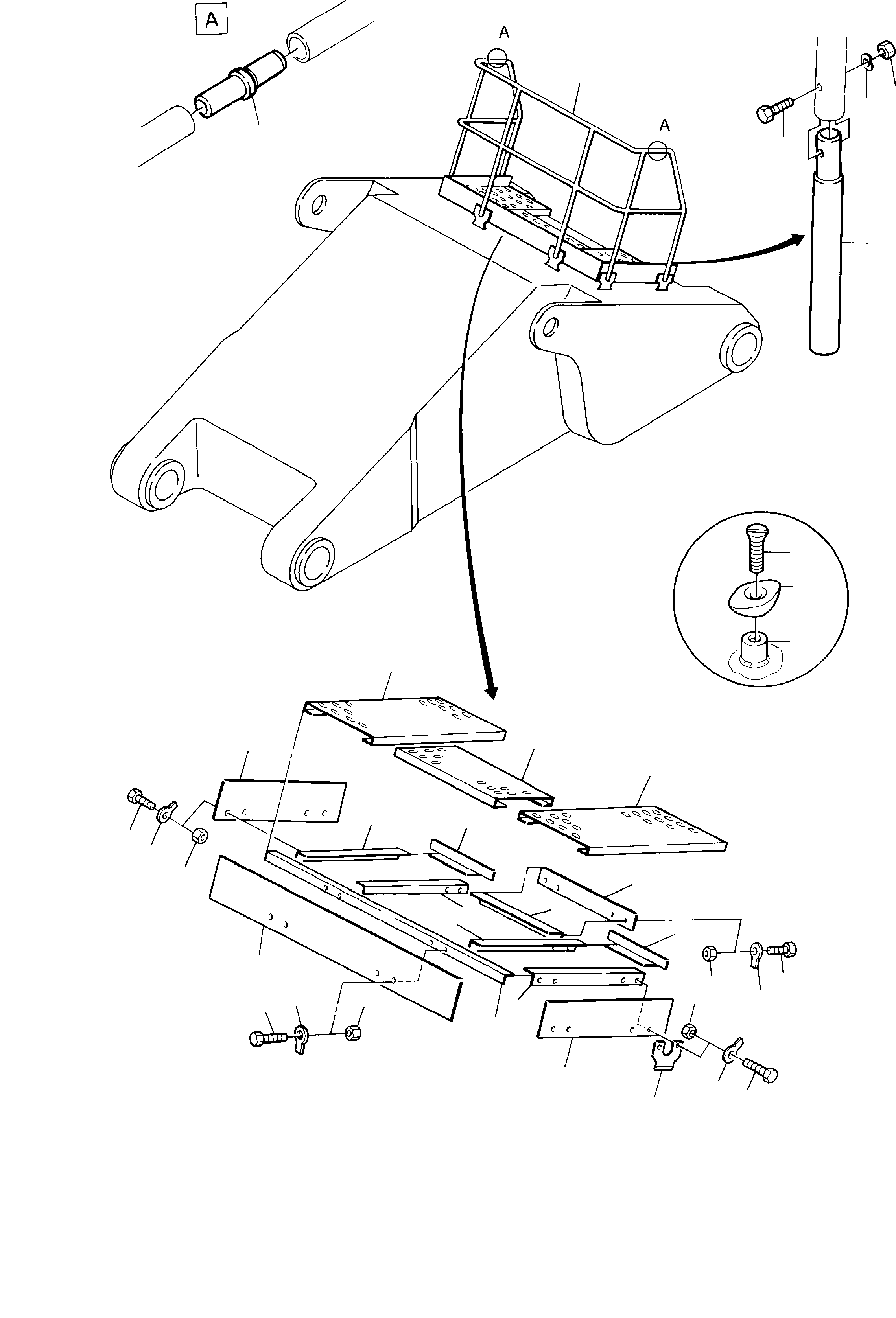 Excavators Mining Komatsu / H285S S/N 78124(g78124) / Stick - Platform(314-4230 : 314-4230)