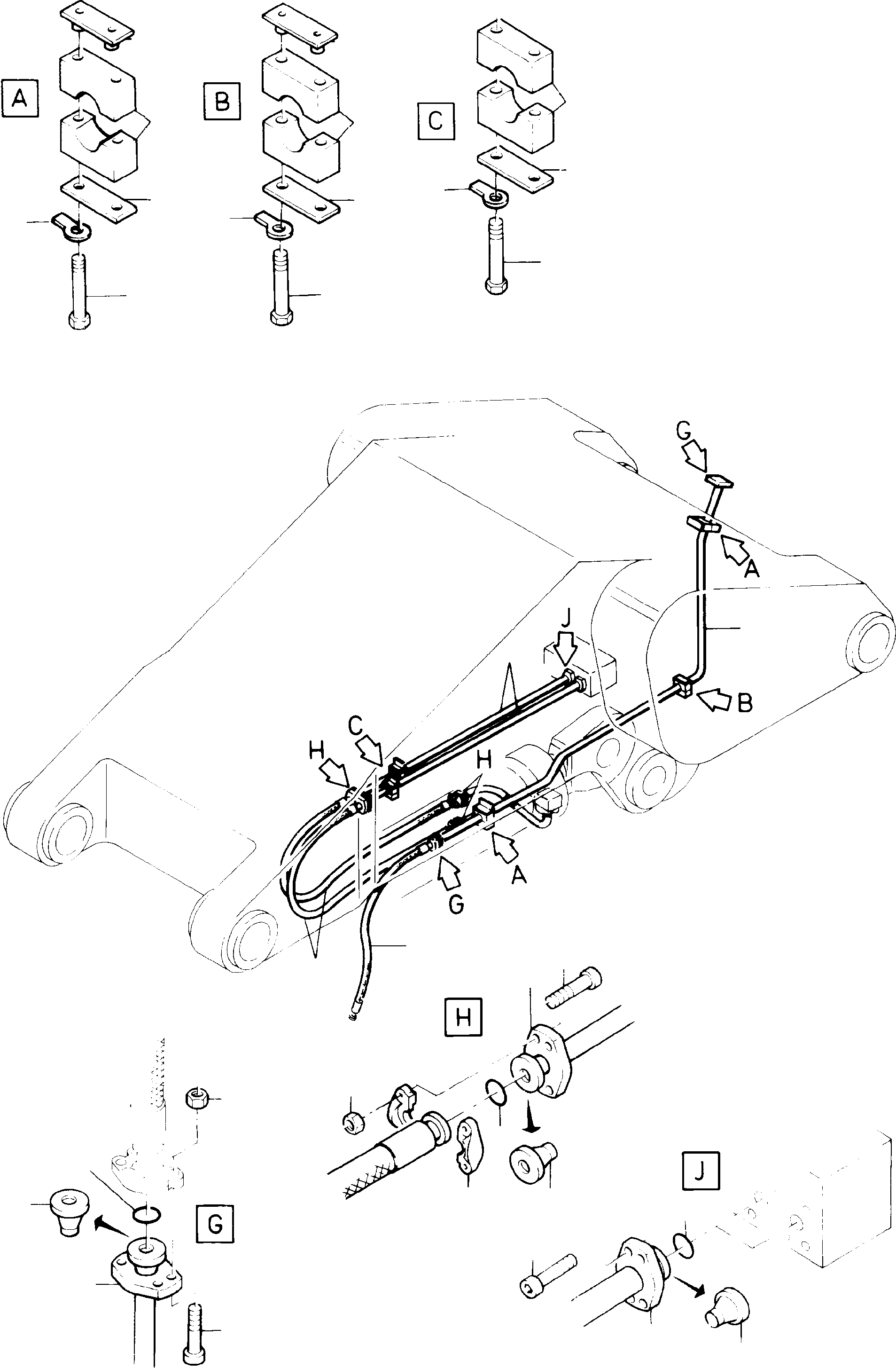 Excavators Mining Komatsu / H285S S/N 78124(g78124) / Bullclam Bucket - Stick(314-4202b : 314-4202b)