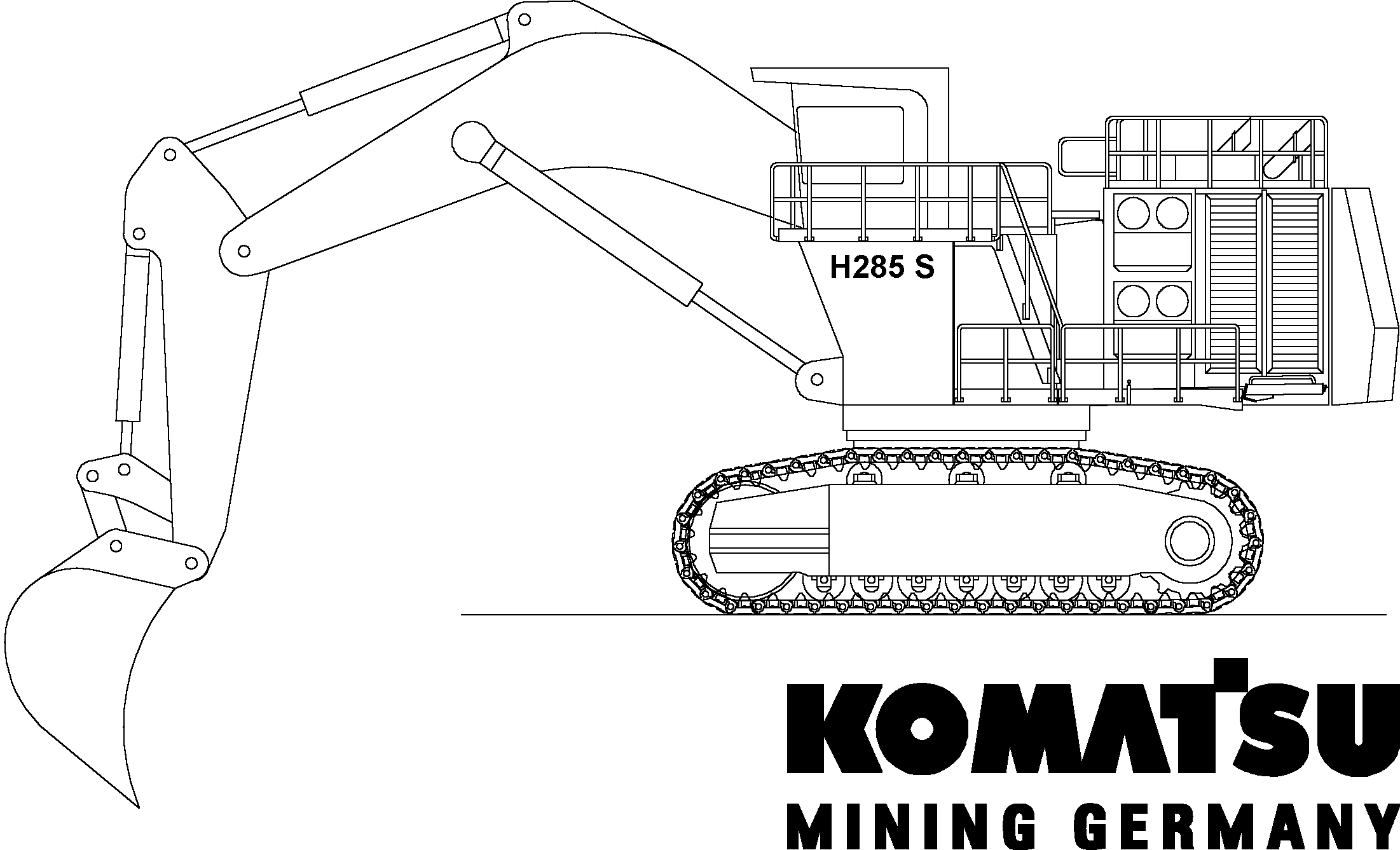 Excavators Mining Komatsu / H285S S/N 78129(g78129)