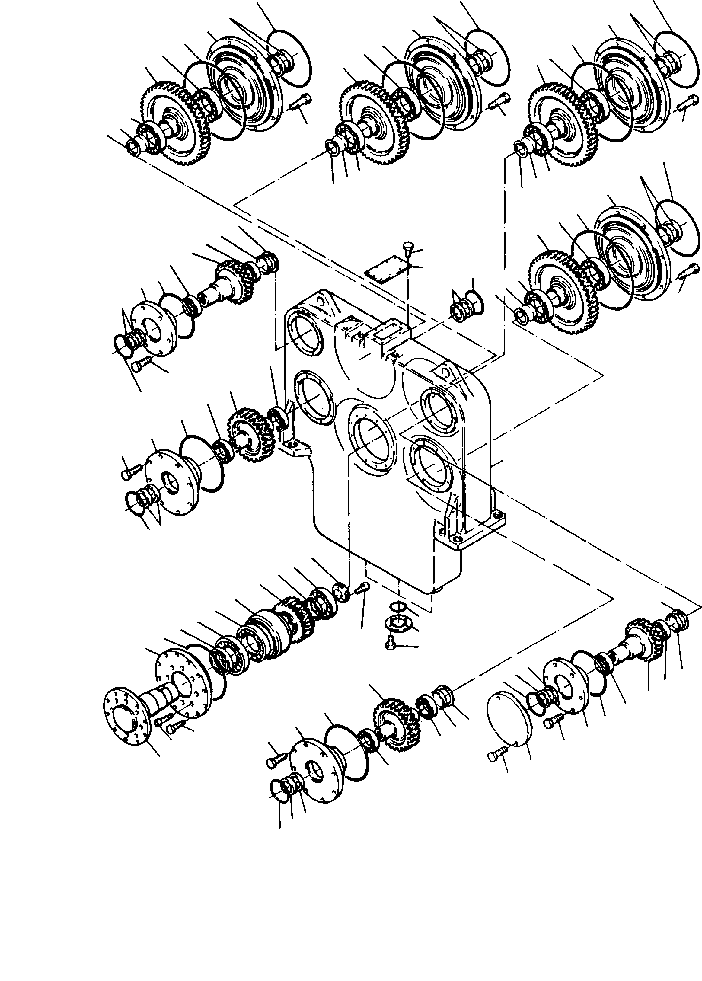 Komatsu parts book diagram for H285S S/N 78129: PUMP DISTRIBUTOR GEAR
