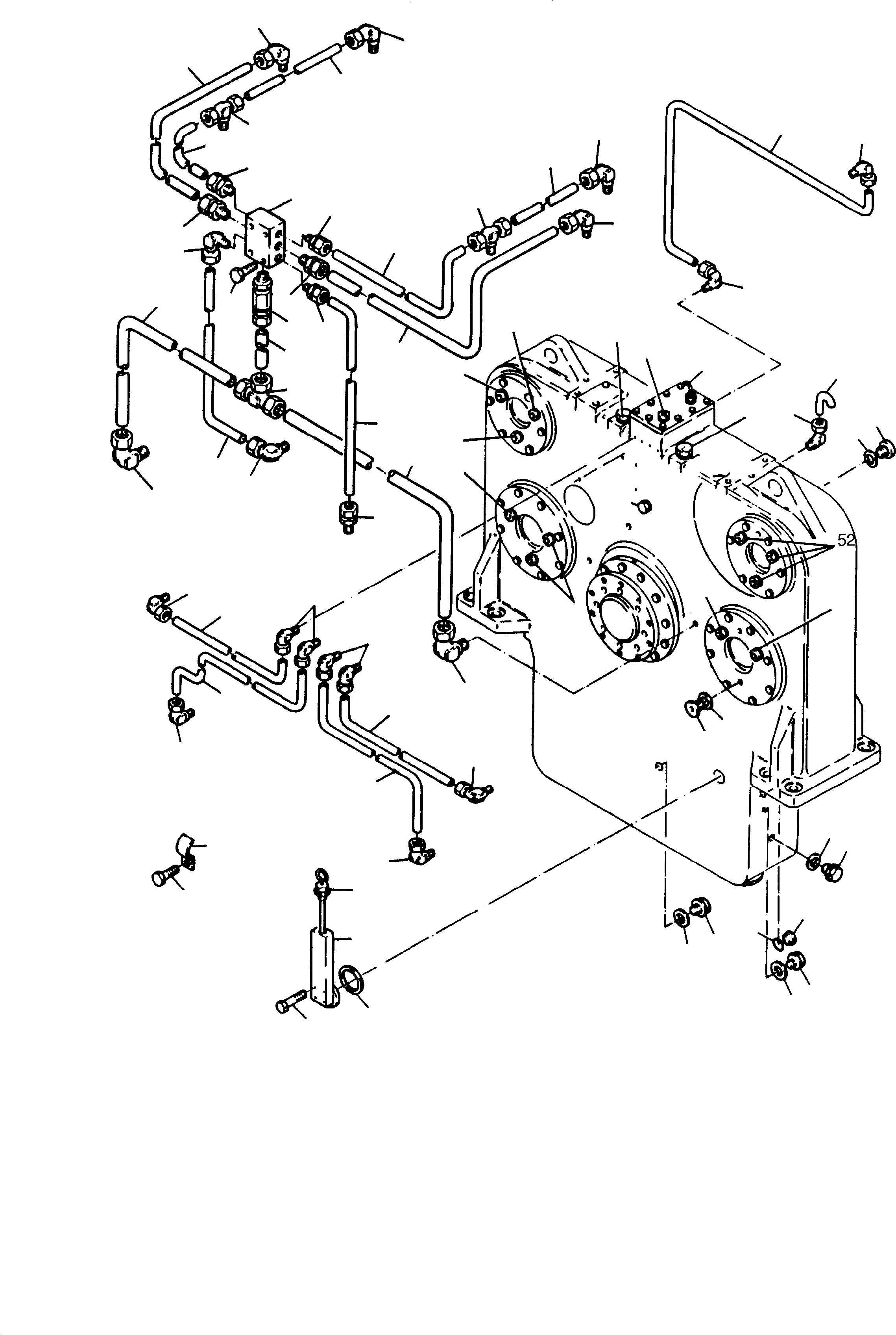 Komatsu parts book diagram for H285S S/N 78129: PUMP DISTRIBUTOR GEAR