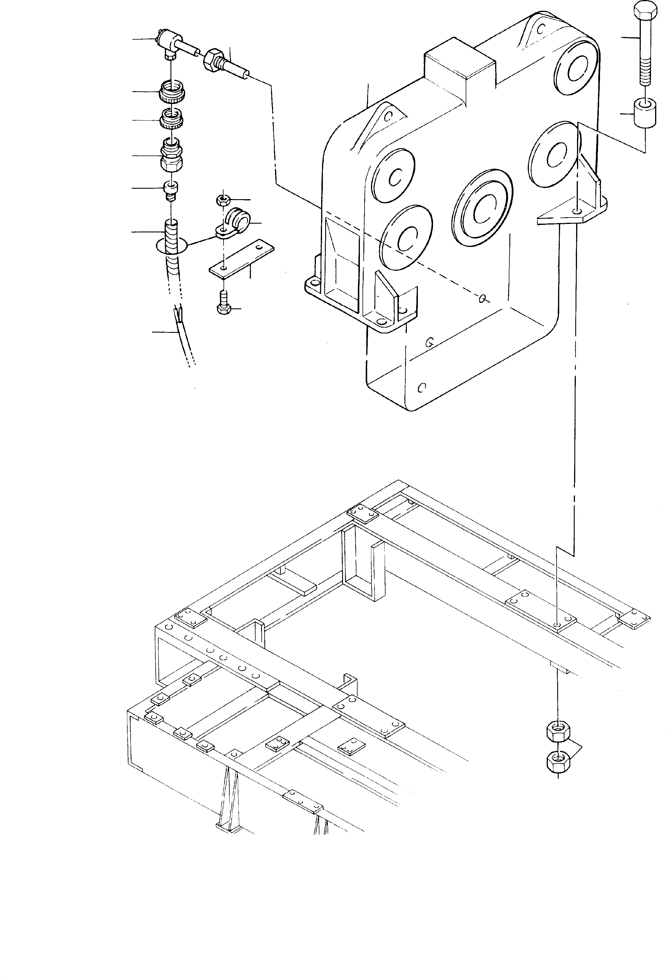 Komatsu parts book diagram for H285S S/N 78129: INSTALLATION - PUMP DISTRIBUTOR GEAR