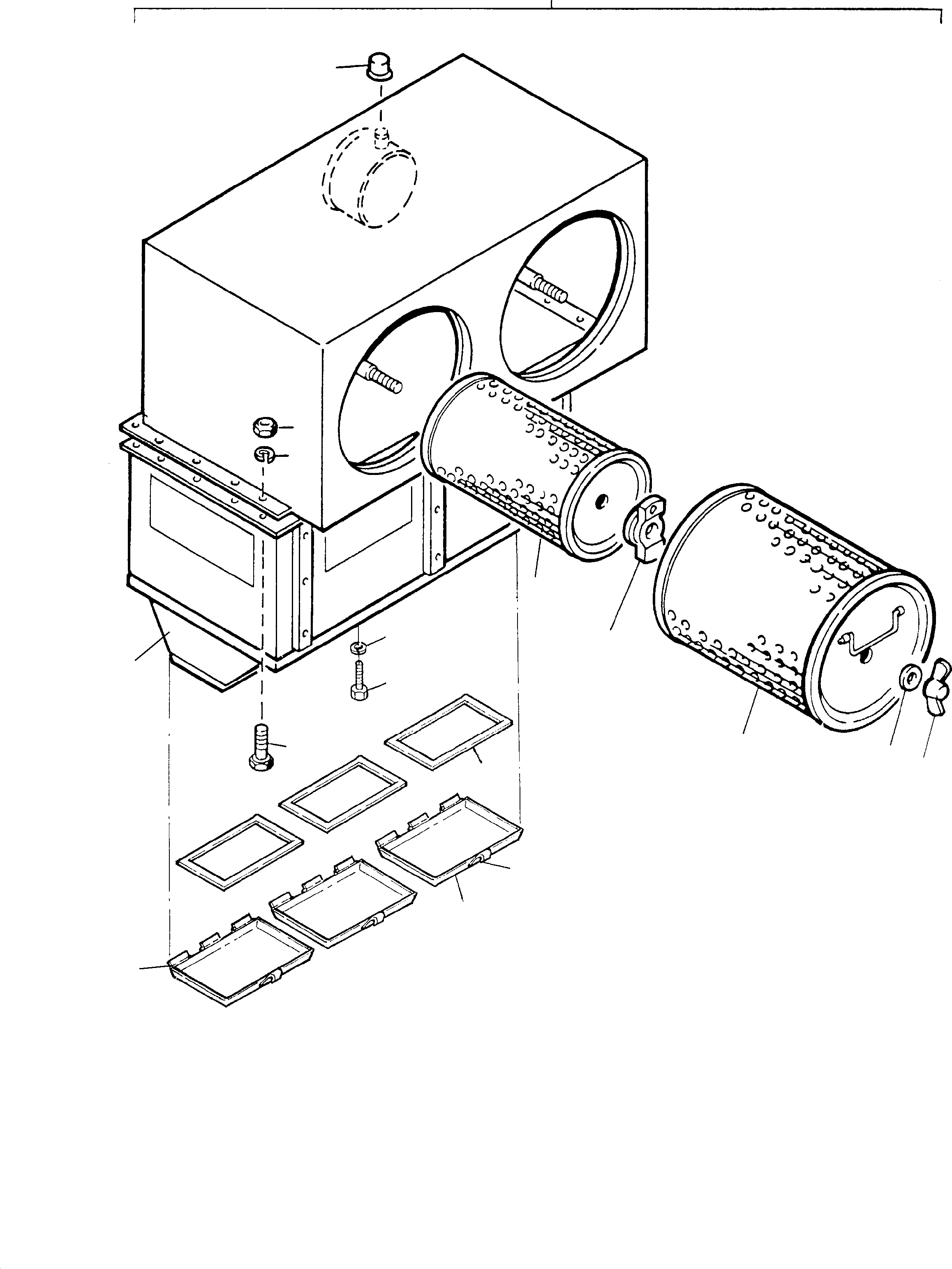Komatsu parts book diagram for H285S S/N 78129: AIR CLEANER