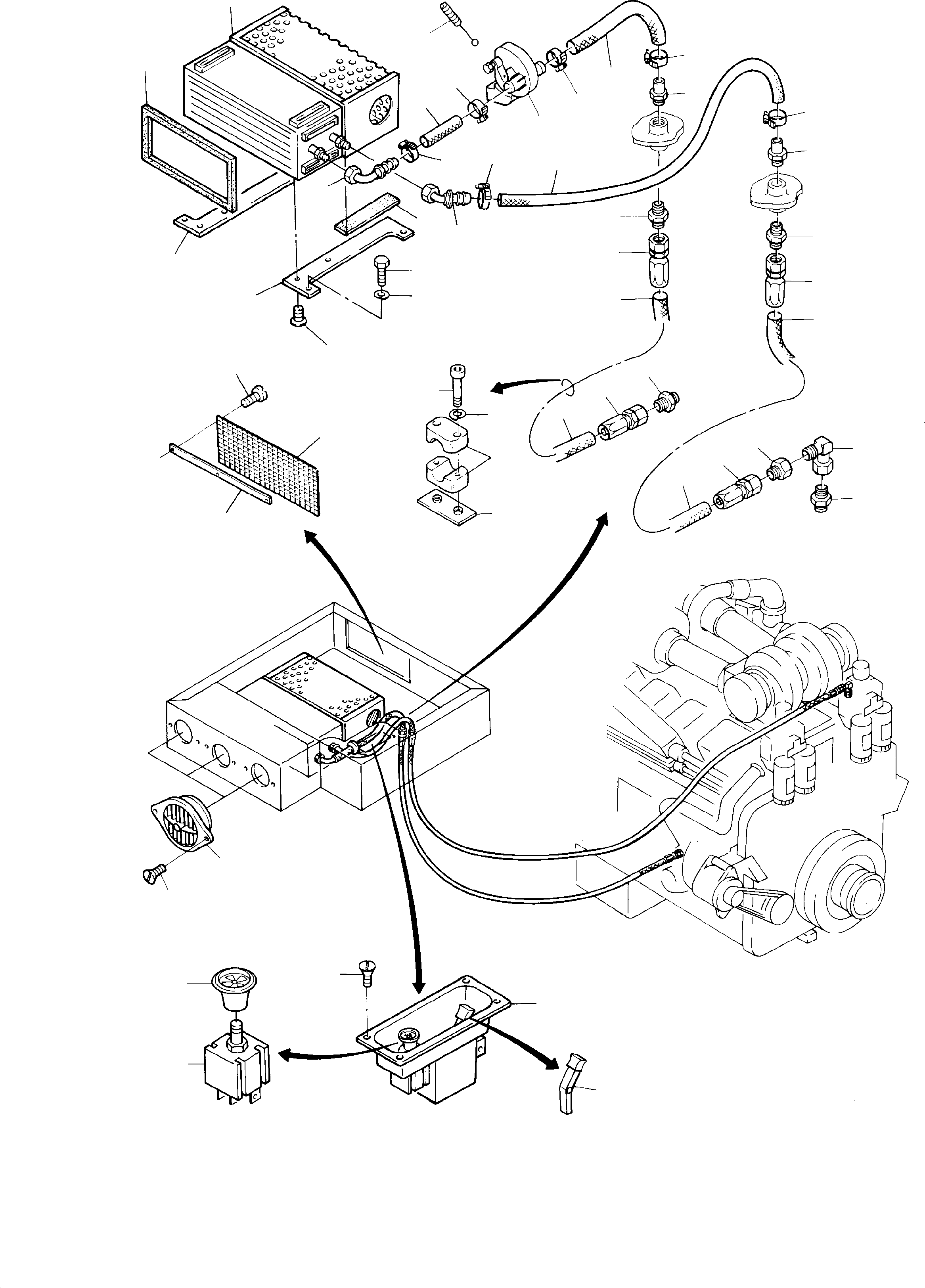 Excavators Mining Komatsu / H285S S/N 78129(g78129) / Cab Heater Arr.(114-1930c : 114-1930c)