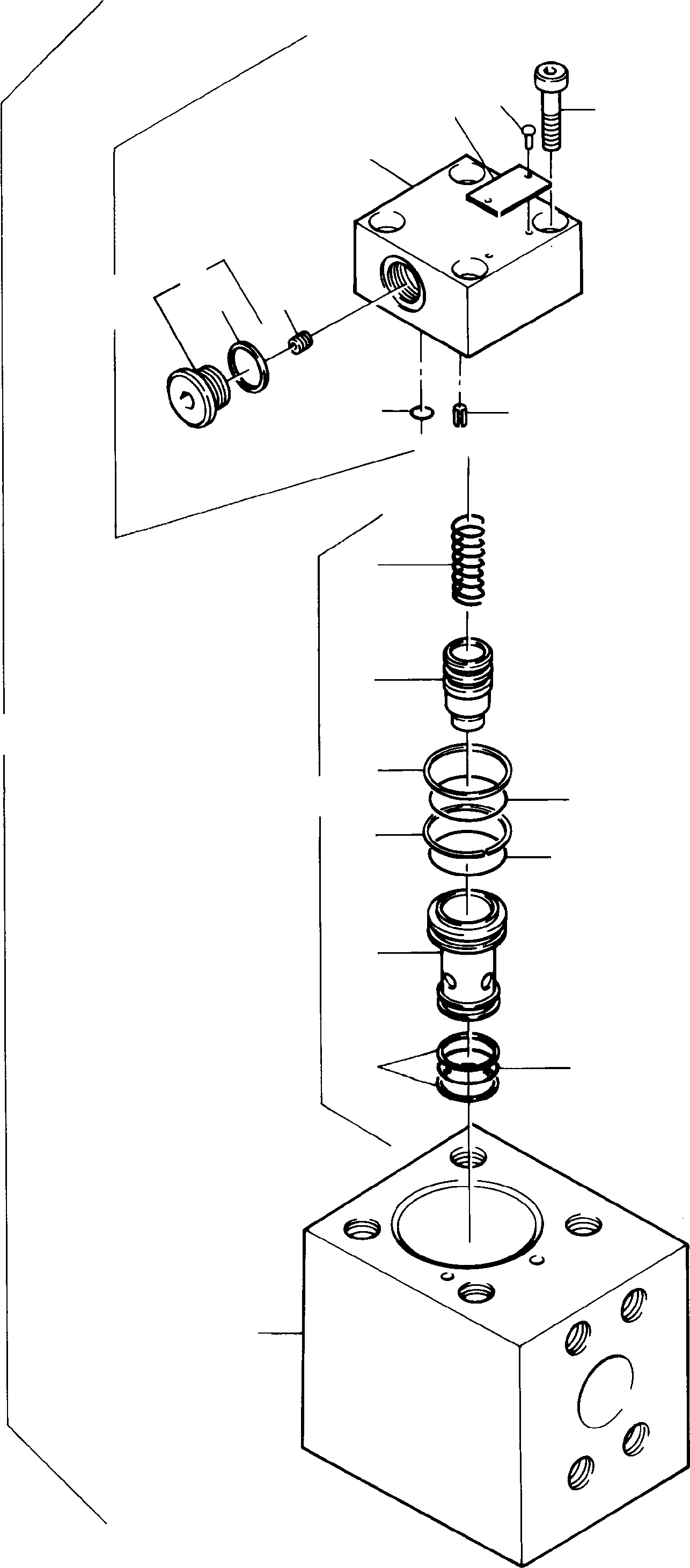 Komatsu parts book diagram for H285S S/N 78129: NON-RETURN VALVE
