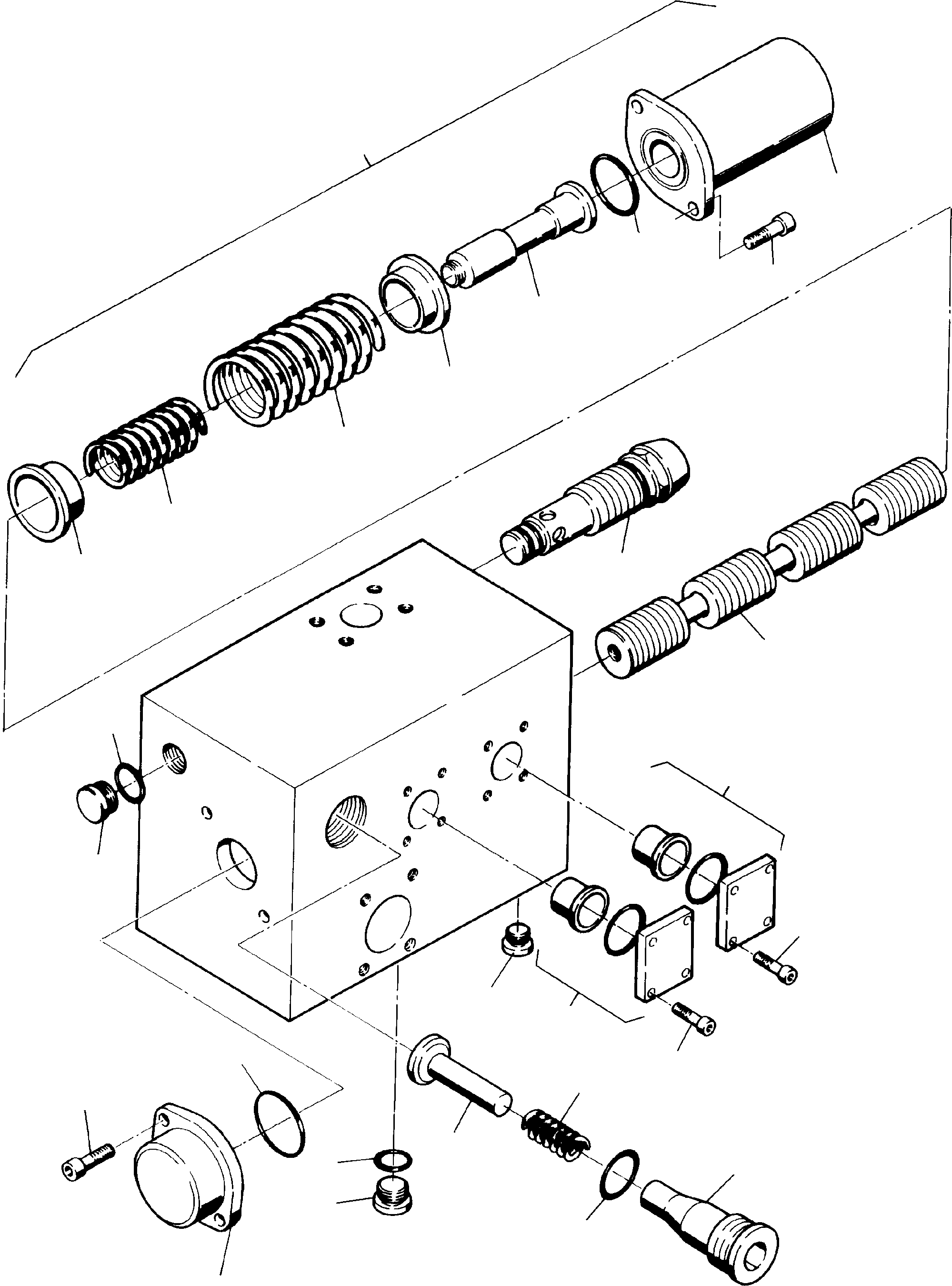 Komatsu parts book diagram for H285S S/N 78129: HYDR. CONTROL BLOCK