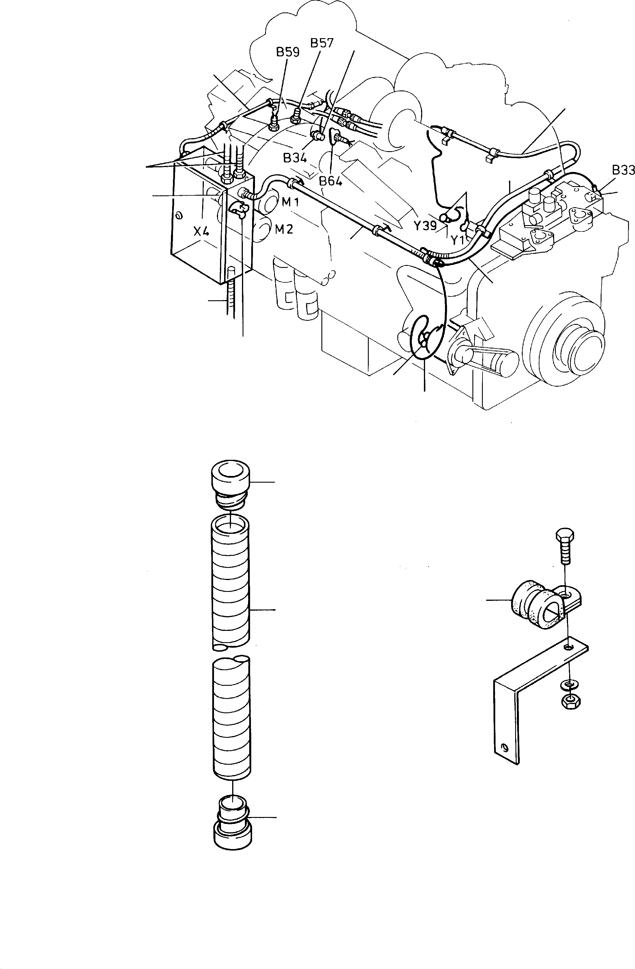 Excavators Mining Komatsu / H285S S/N 78129(g78129) / Cables - Engine, CU(114-2182a : 114-2182a)
