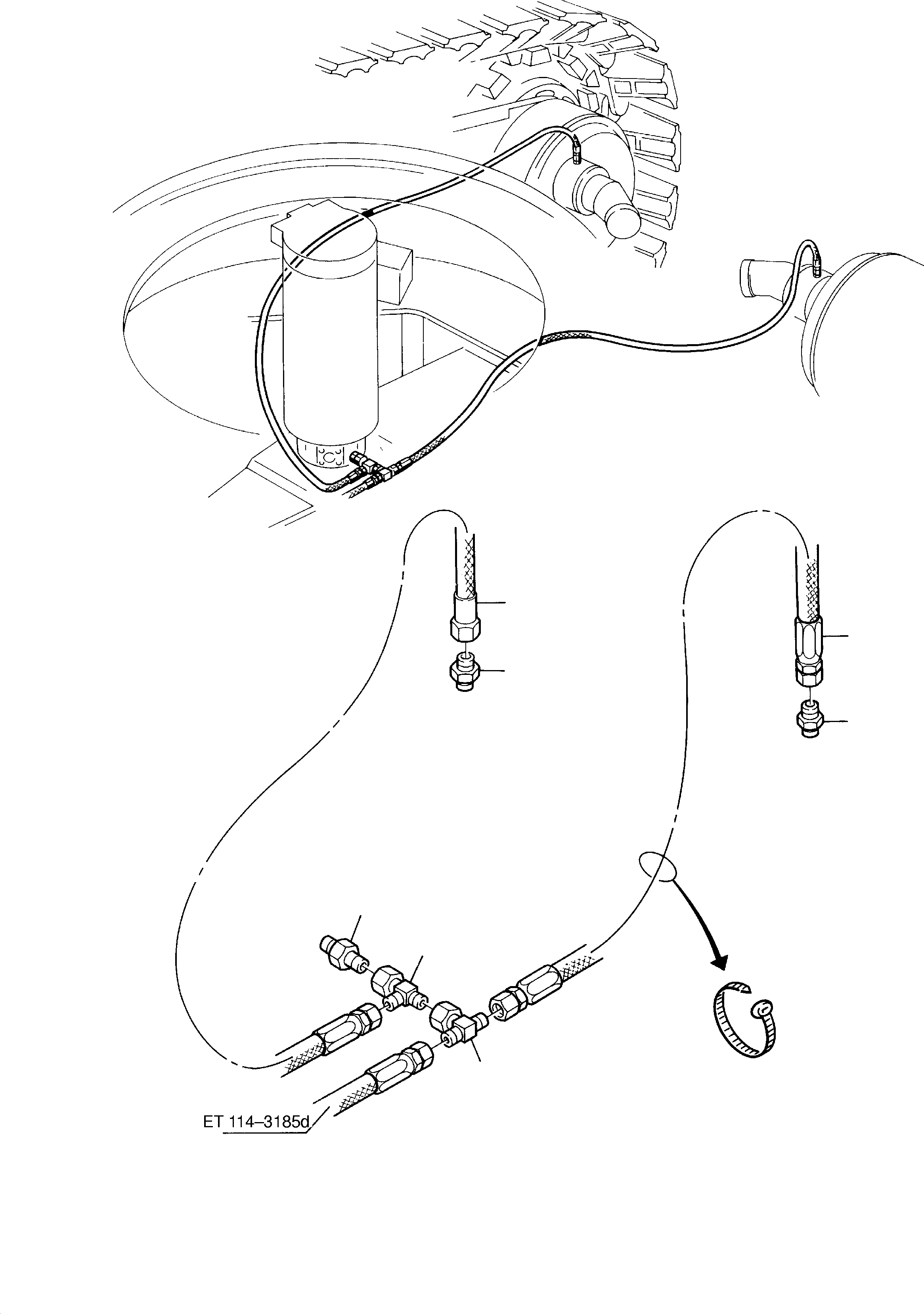 Komatsu parts book diagram for H285S S/N 78129: HYDR.-SYSTEM - UNDERCARRIAGE, BRAKE CONTROL