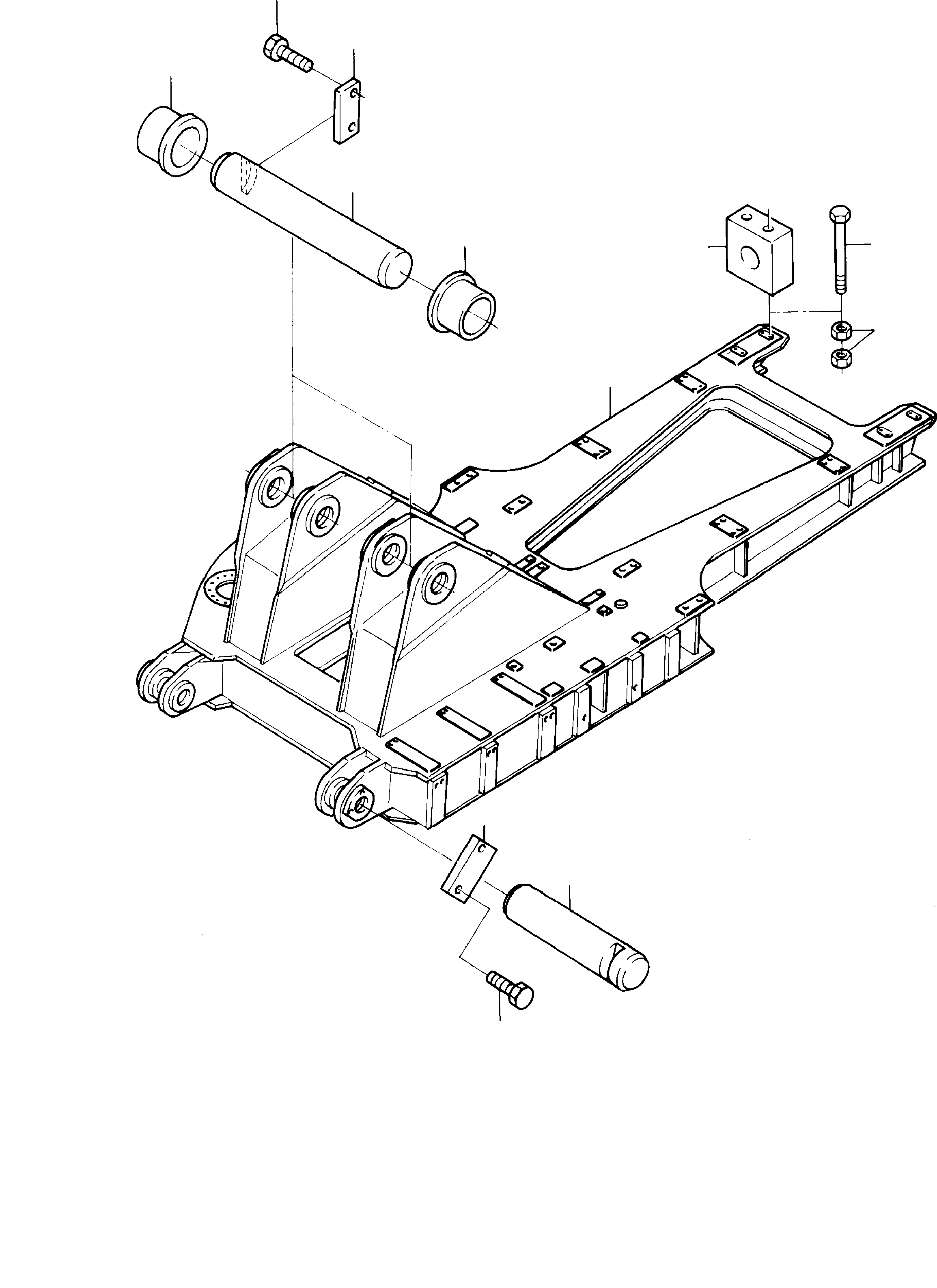 Komatsu parts book diagram for H285S S/N 78129: SUPERSTRUCTURE PLATFORM
