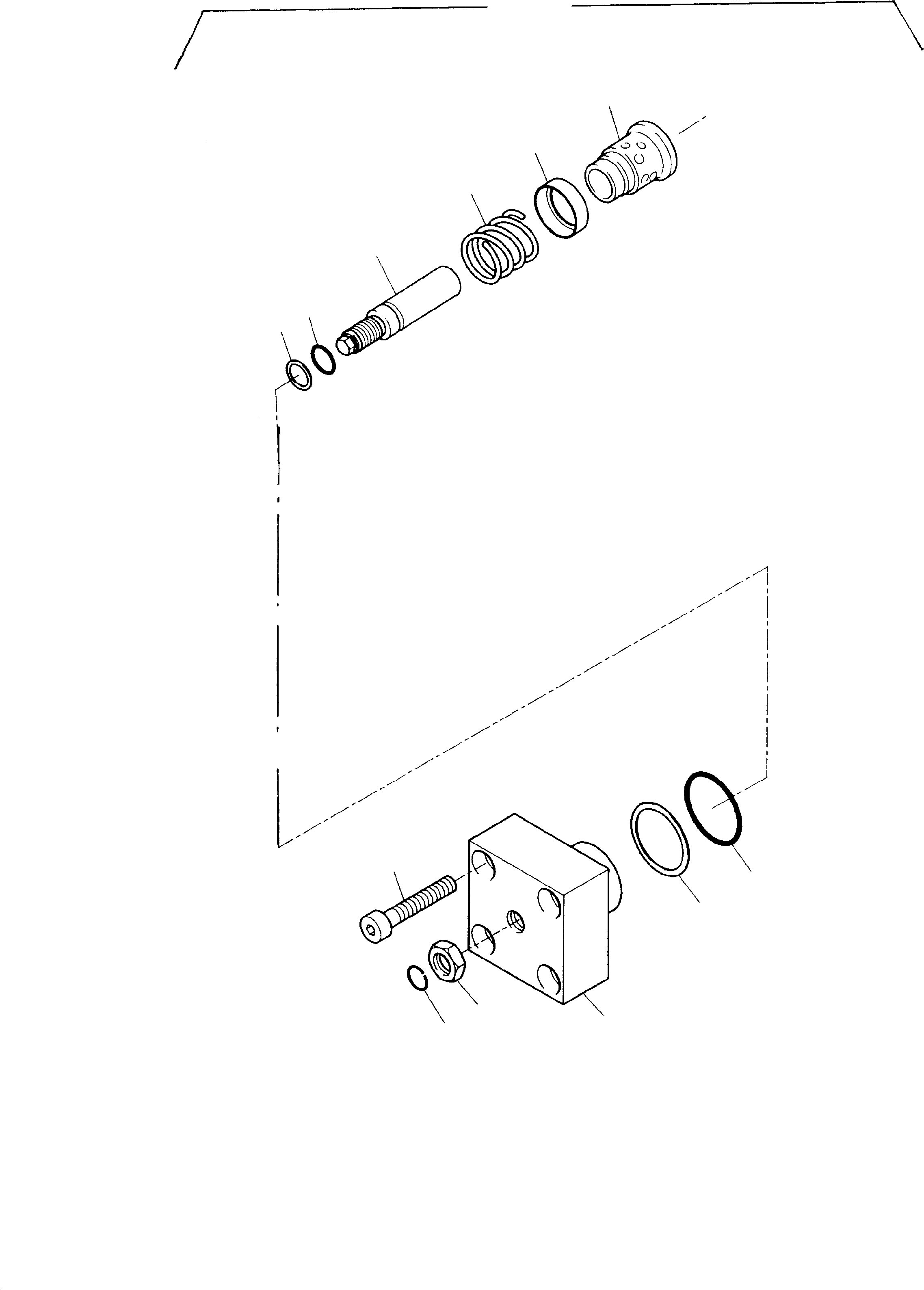 Komatsu parts book diagram for H285S S/N 78129: PRESSURE RELIEF VALVE