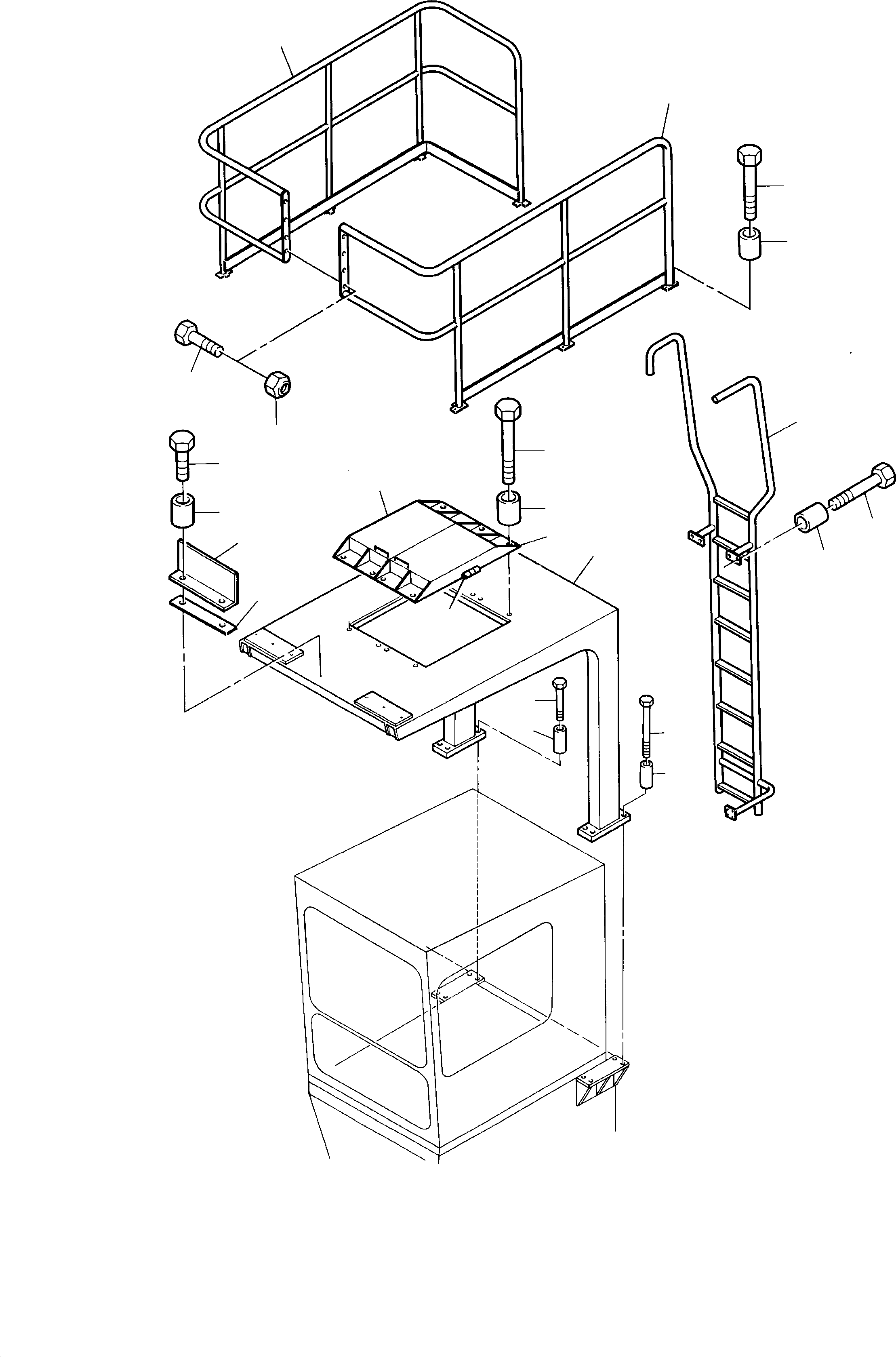 Komatsu parts book diagram for H285S S/N 78129: PROTECTION ROOF