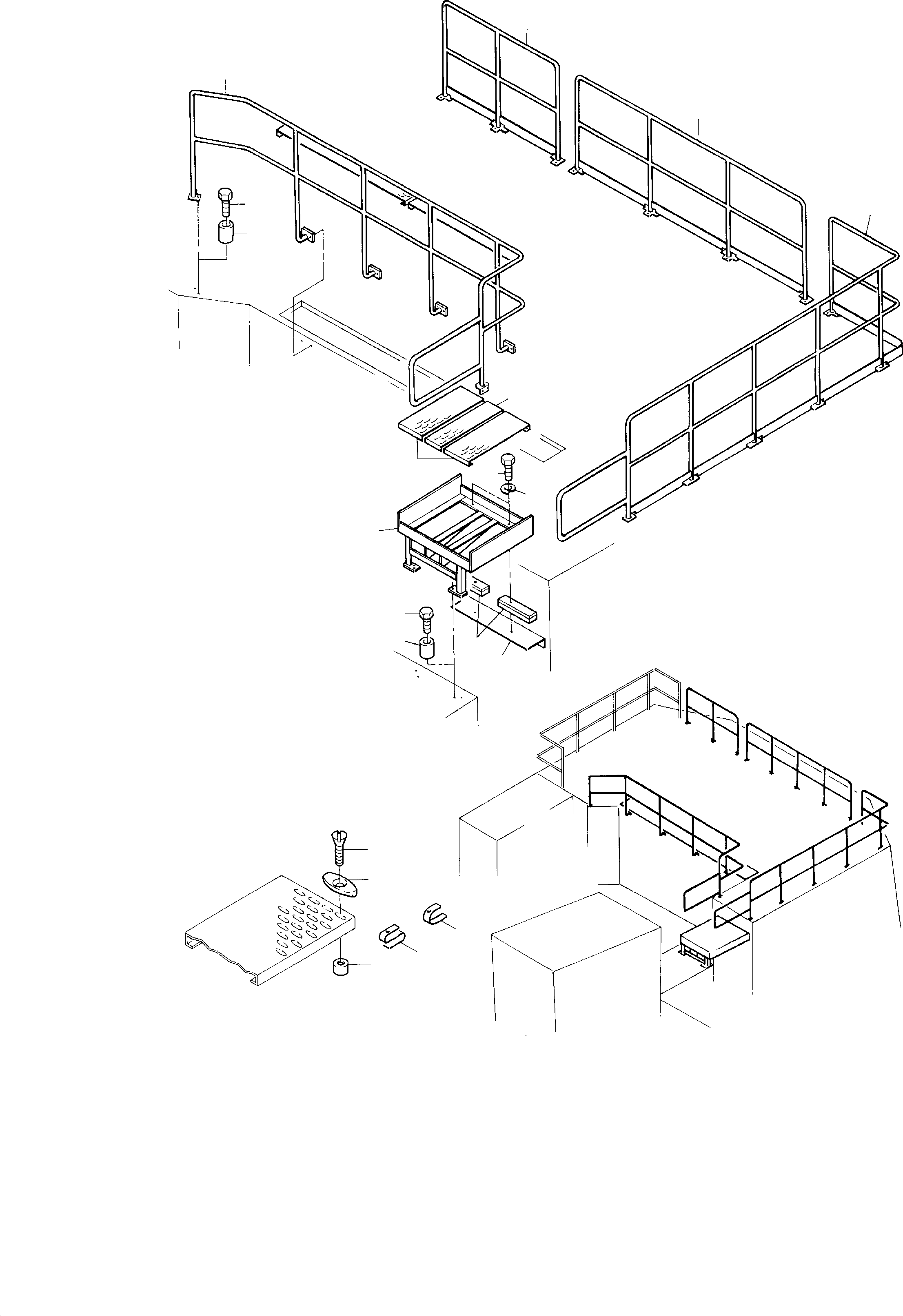 Komatsu parts book diagram for H285S S/N 78129: RAIL