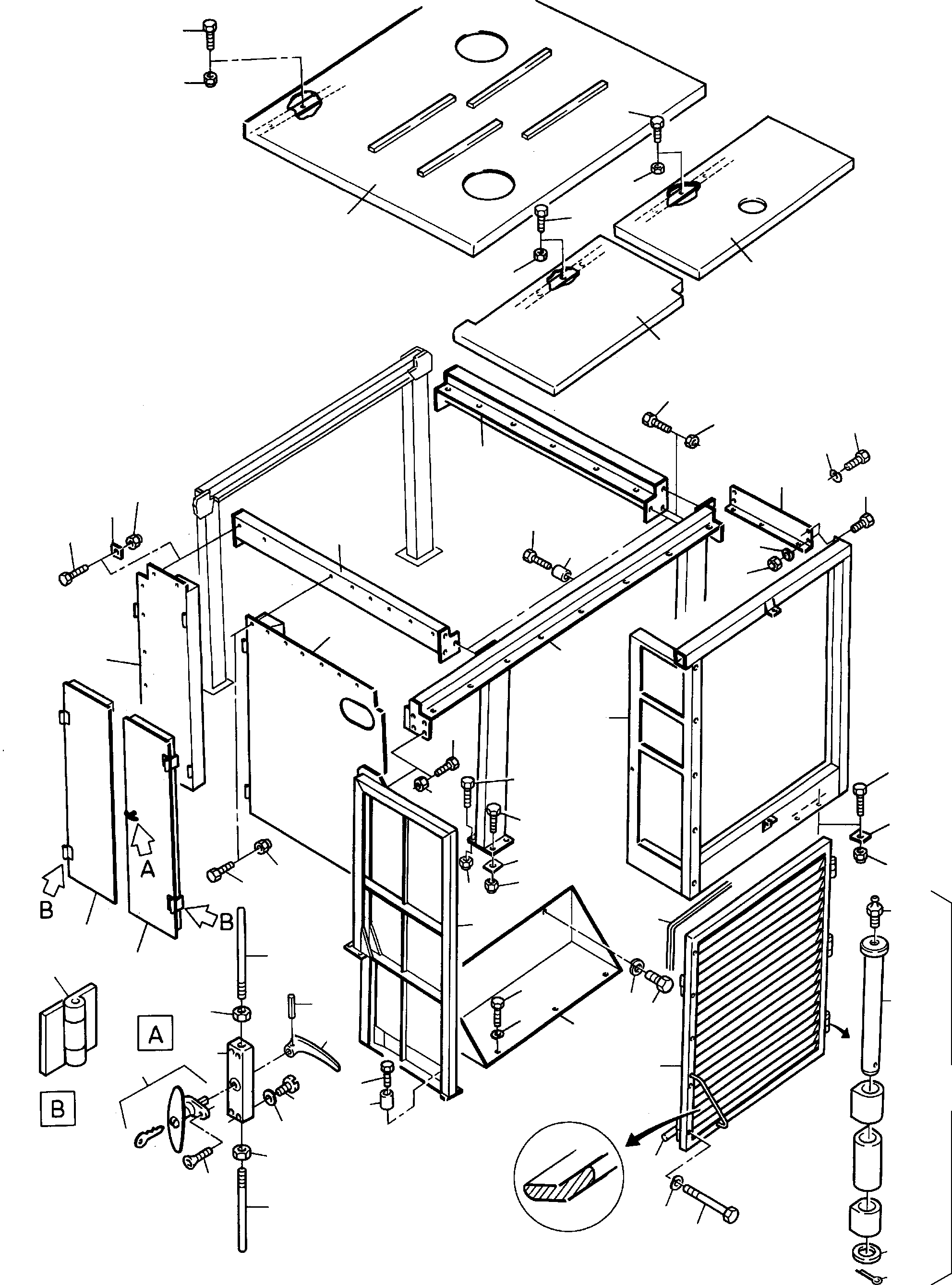 Komatsu parts book diagram for H285S S/N 78129: COVER