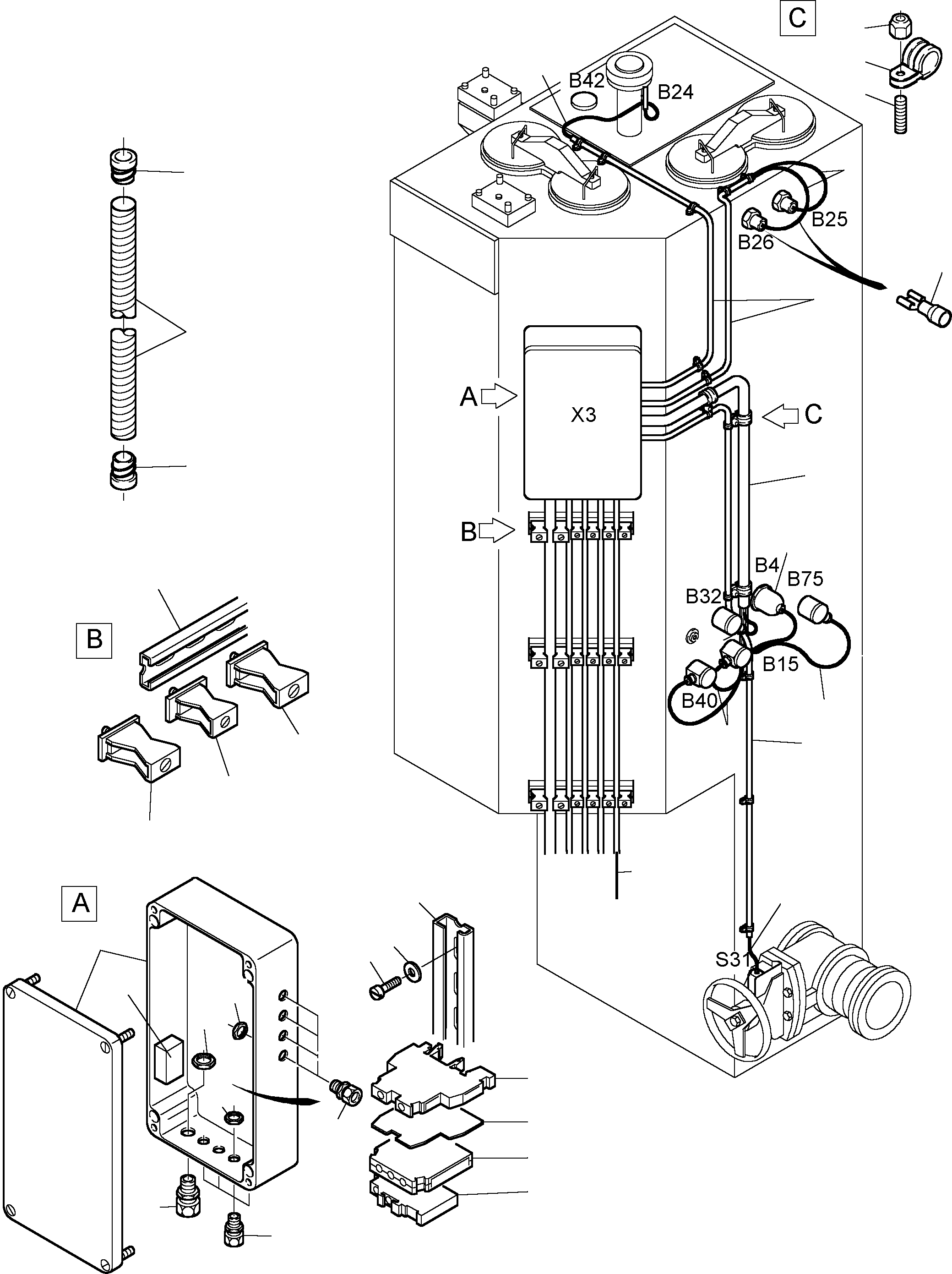 Excavators Mining Komatsu / H285S S/N 78129(g78129) / Cables - Oil Tank(114-2137a : 114-2137a)