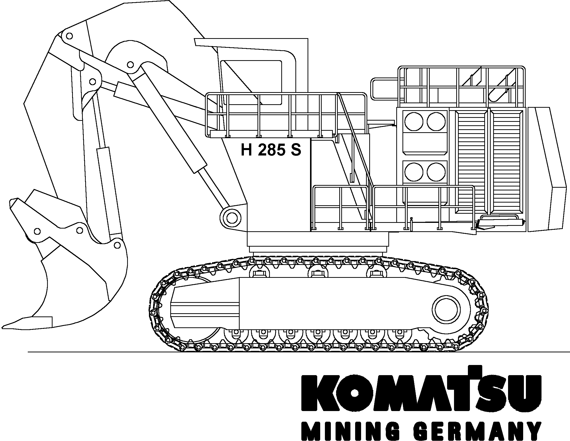 Excavators Mining Komatsu / H285S S/N 78135(g78135)