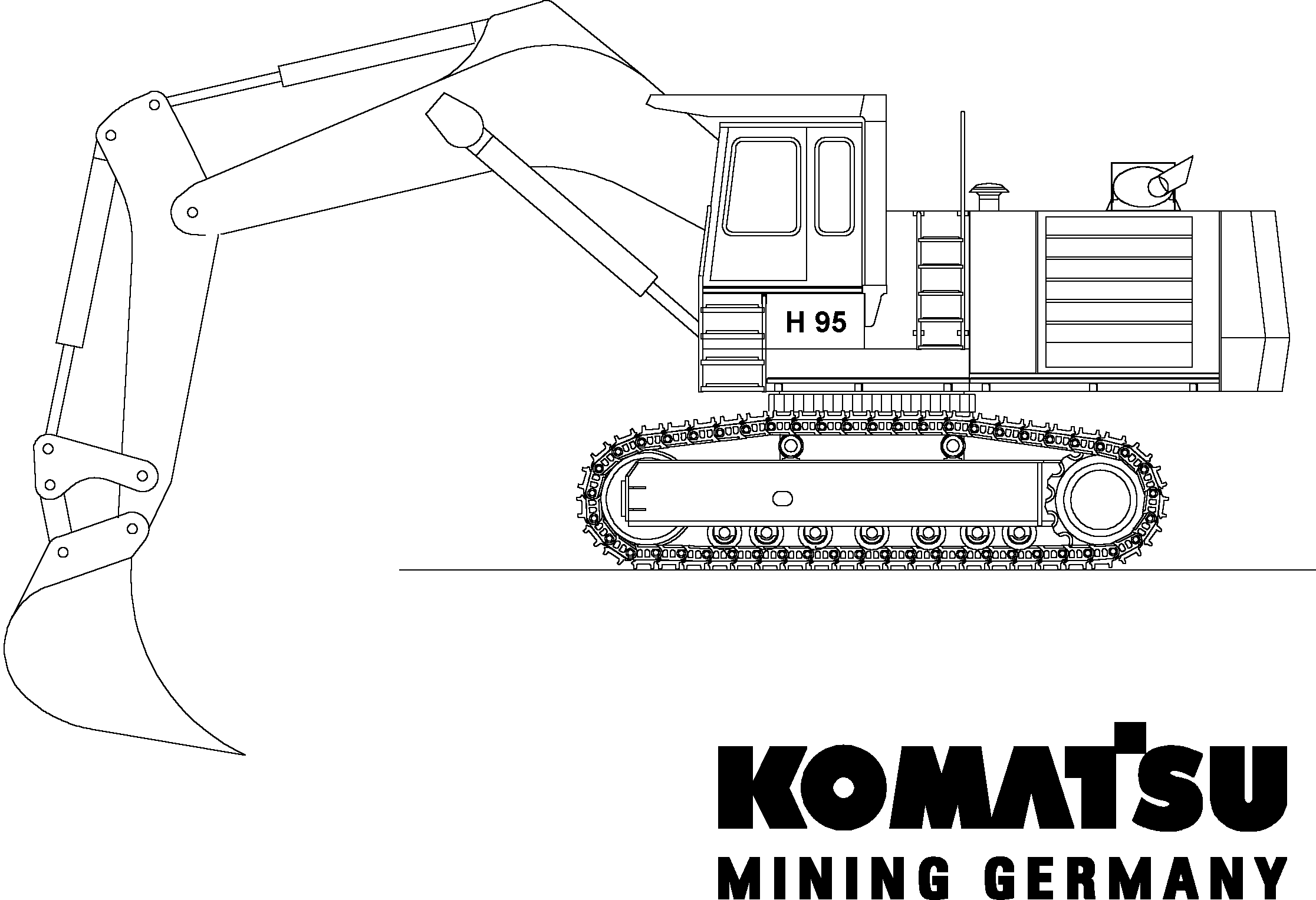 Excavators Mining Komatsu / H95 S/N 86043(g86043)