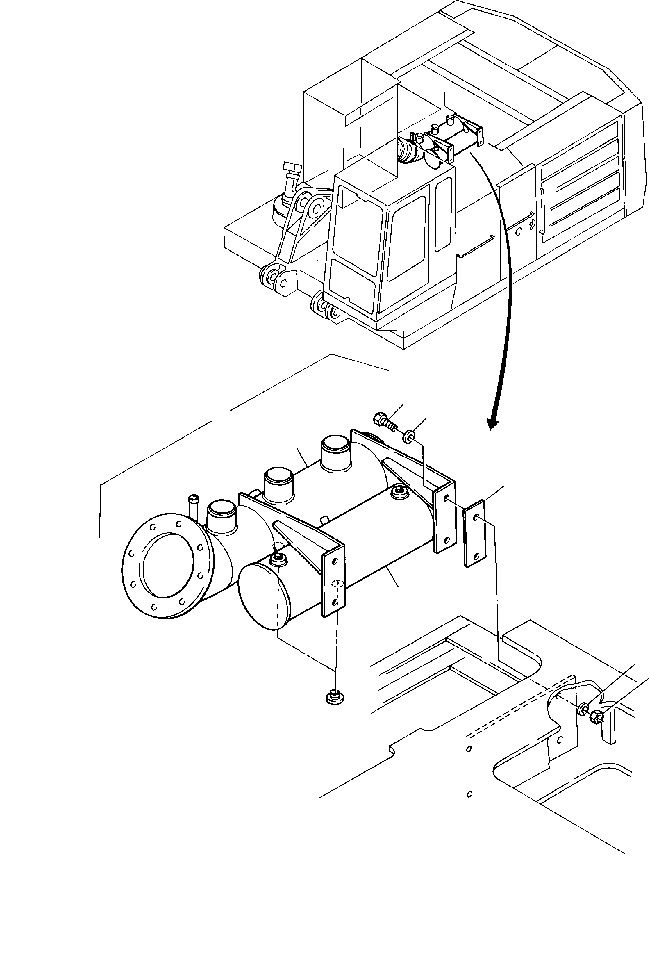 Excavators Mining Komatsu / H95 S/N 86043(g86043) / Suction Tank, Transmission Oil(086-1265 : 086-1265)