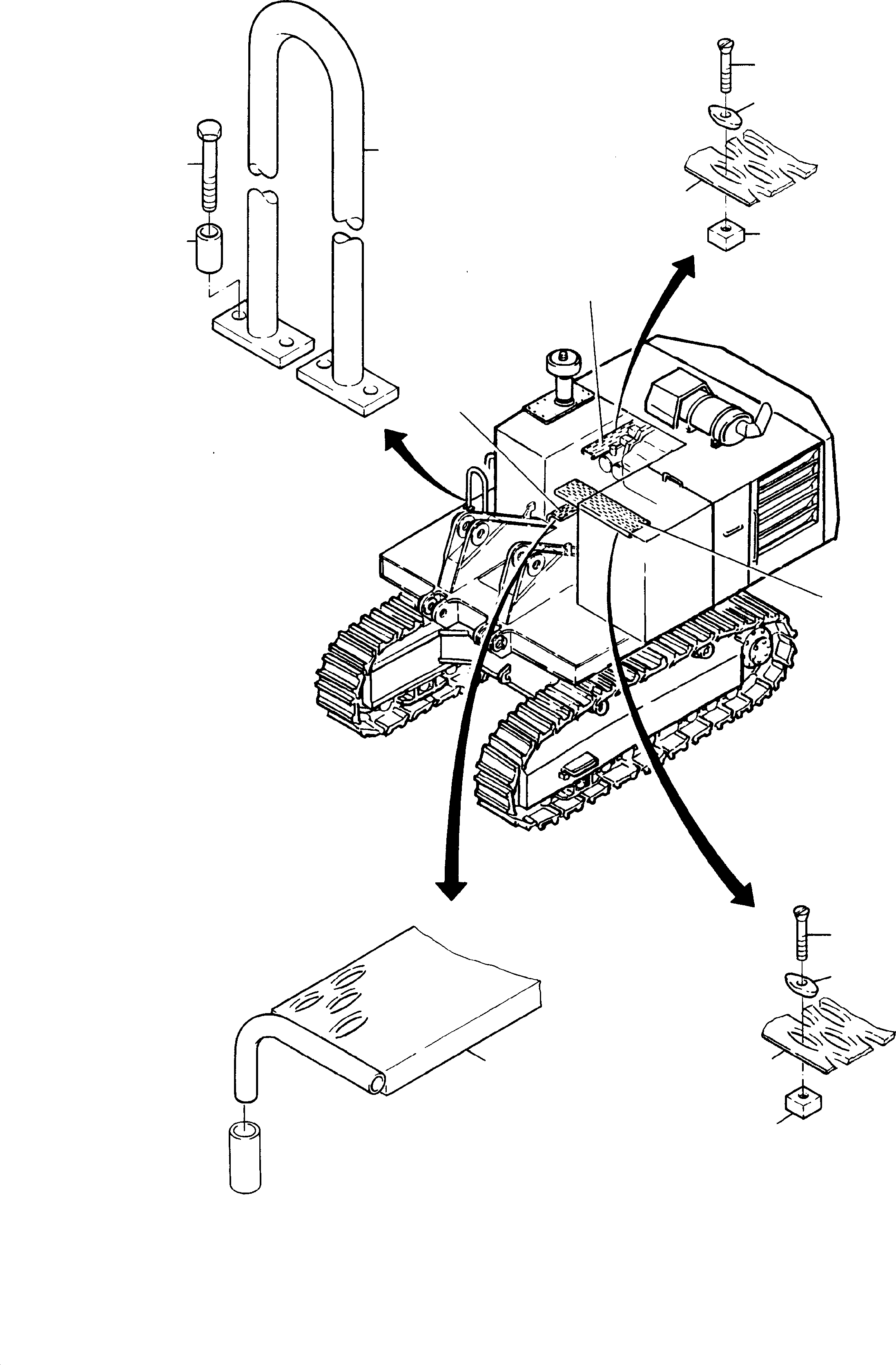 Excavators Mining Komatsu / H95 S/N 86043(g86043) / Catwalks, Superstructure(086-1972 : 086-1972)