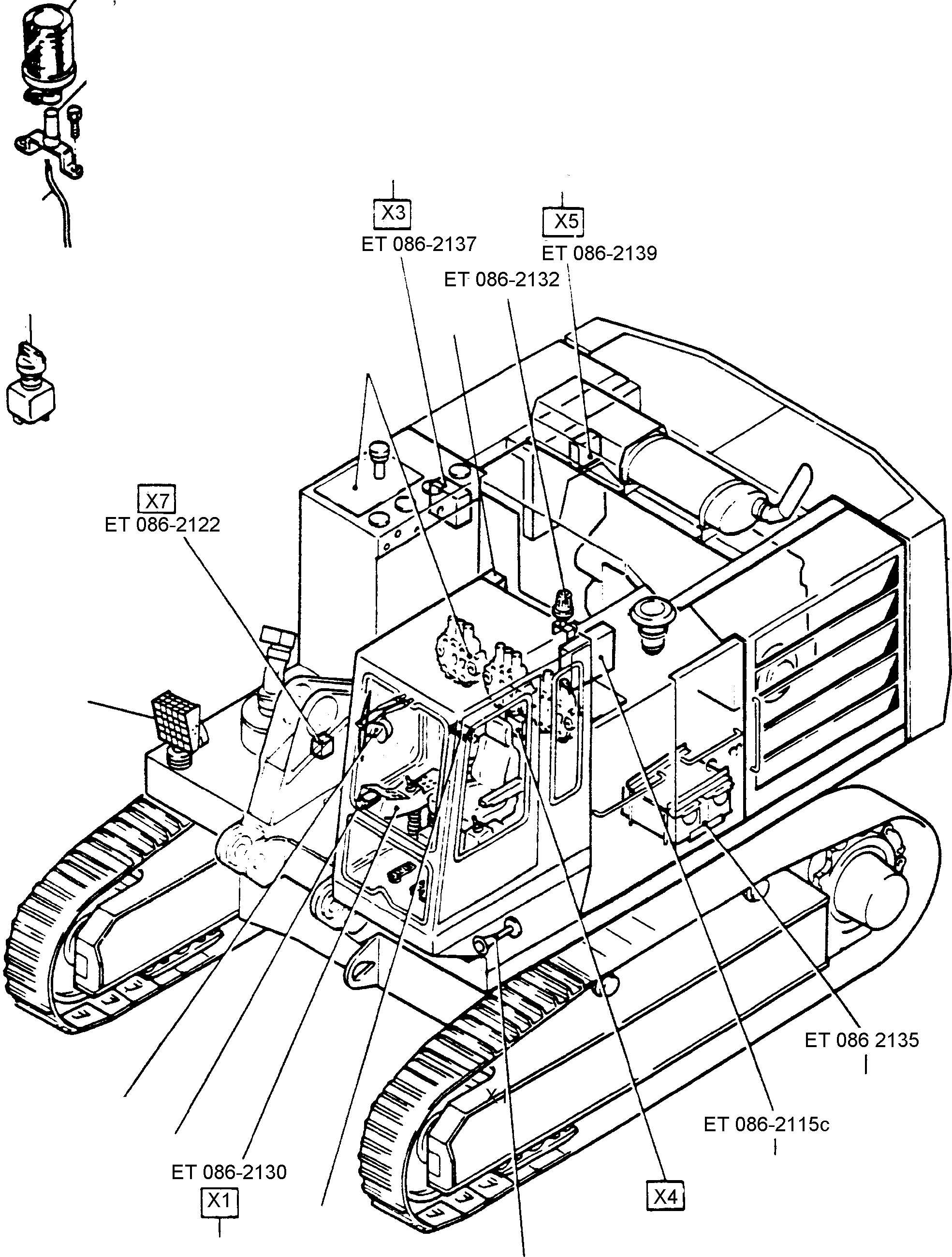 Excavators Mining Komatsu / H95 S/N 86043(g86043) / Electric Equipment(086-2100 : 086-2100)