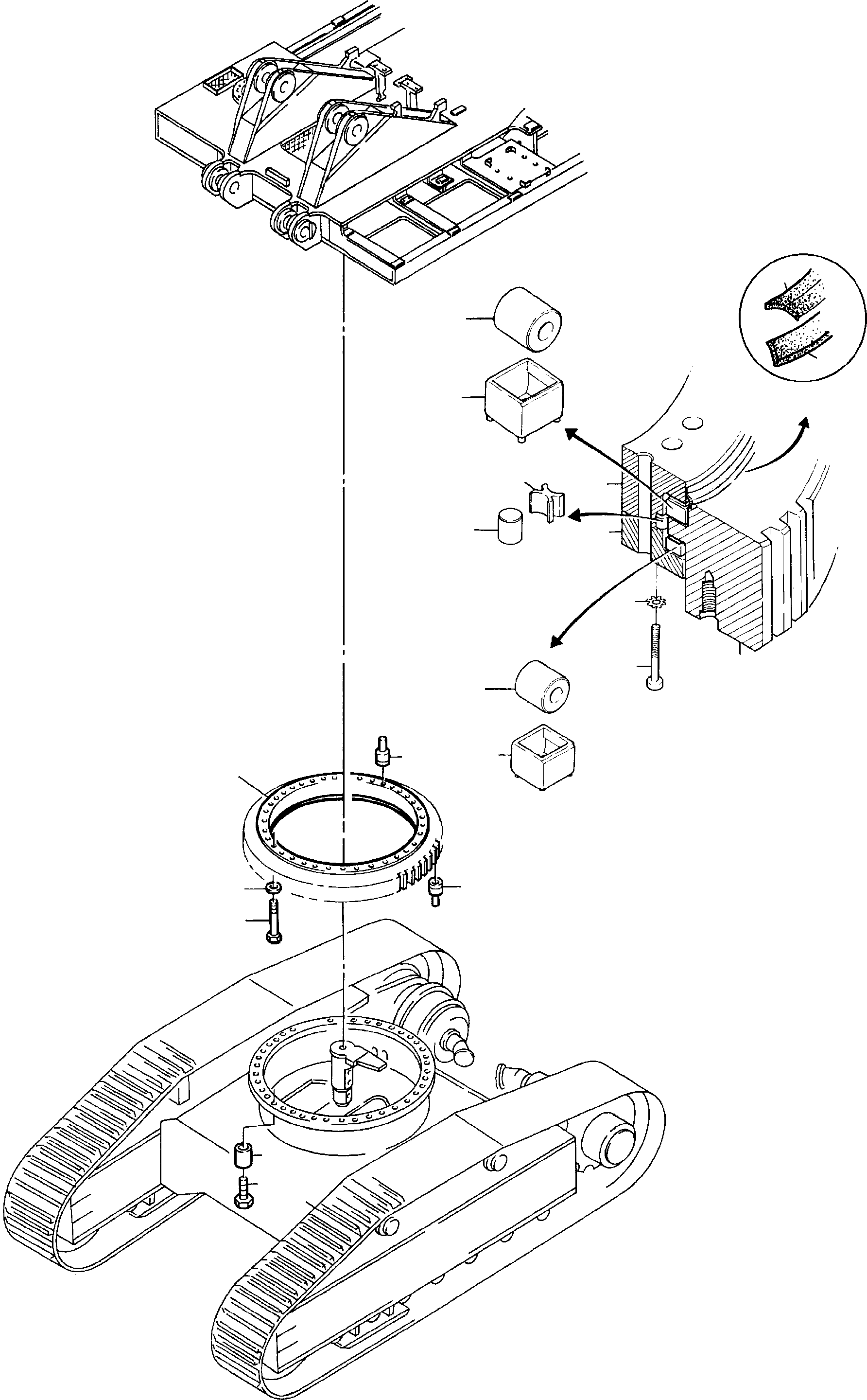 Excavators Mining Komatsu / H95 S/N 86043(g86043) / Slew Ring(086-1100 : 086-1100)