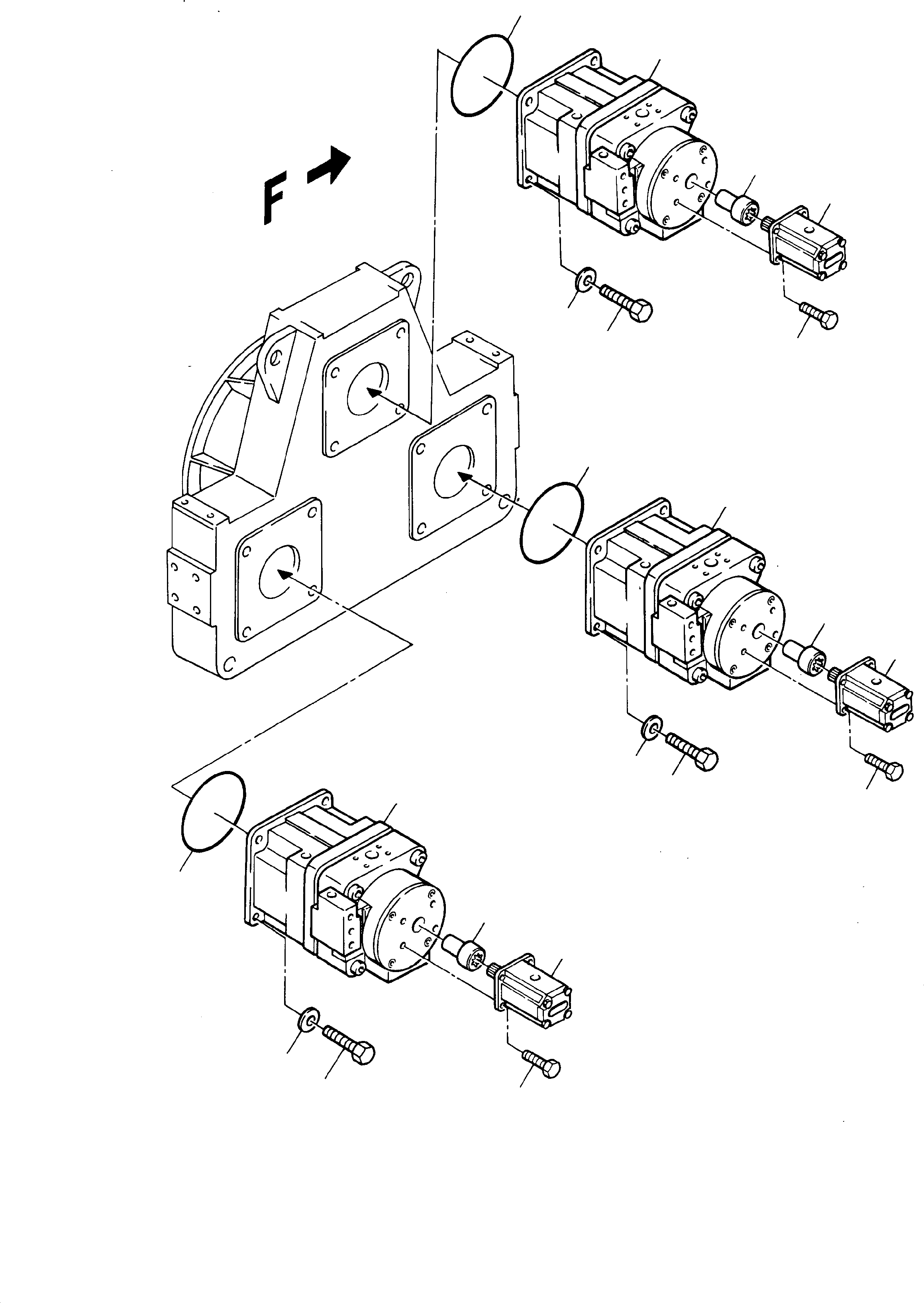 Excavators Mining Komatsu / H95 S/N 86043(g86043) / Pump Arr.(086-1205 : 086-1205)