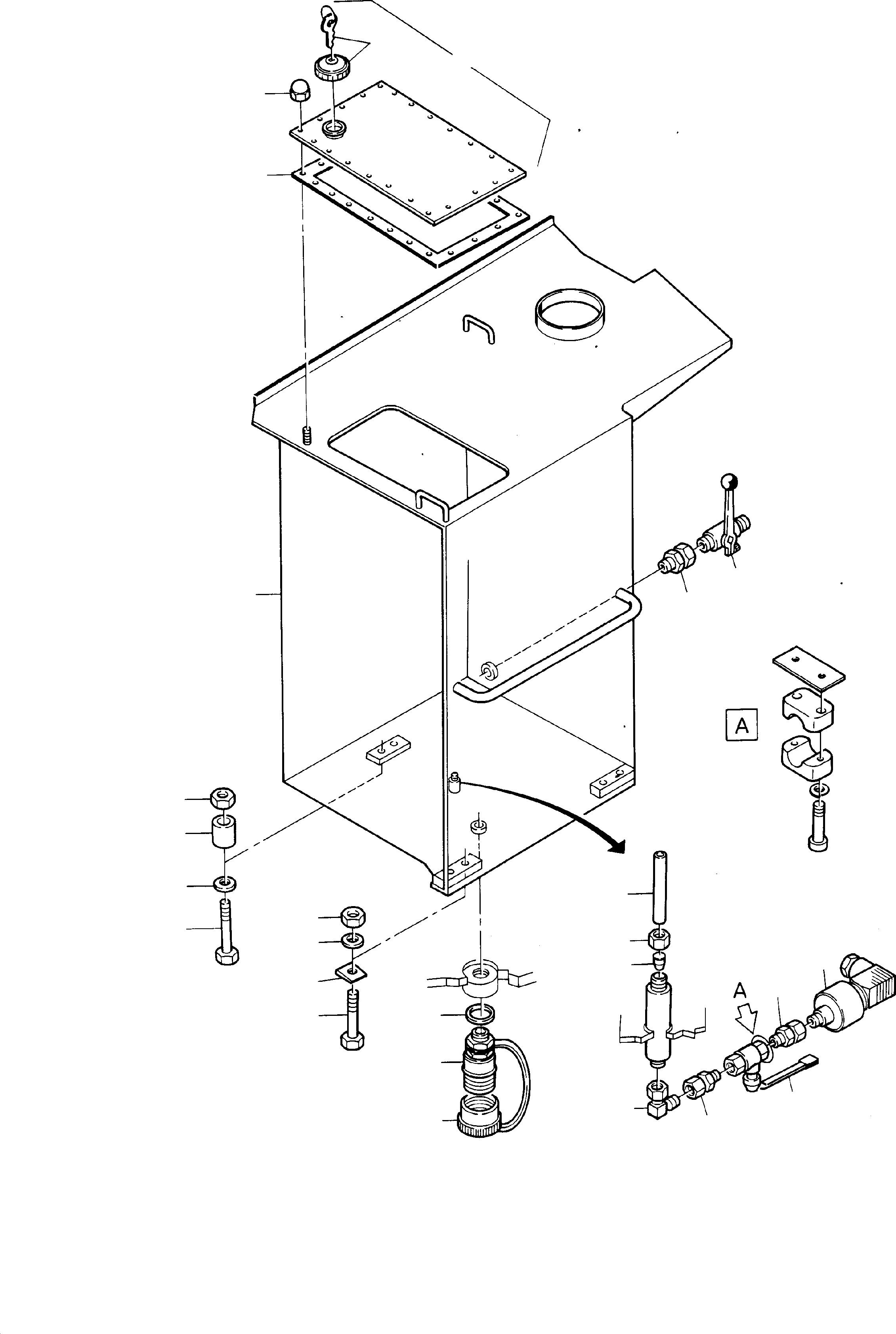 Excavators Mining Komatsu / H95 S/N 86043(g86043) / Fuel Tank(086-1250 : 086-1250)