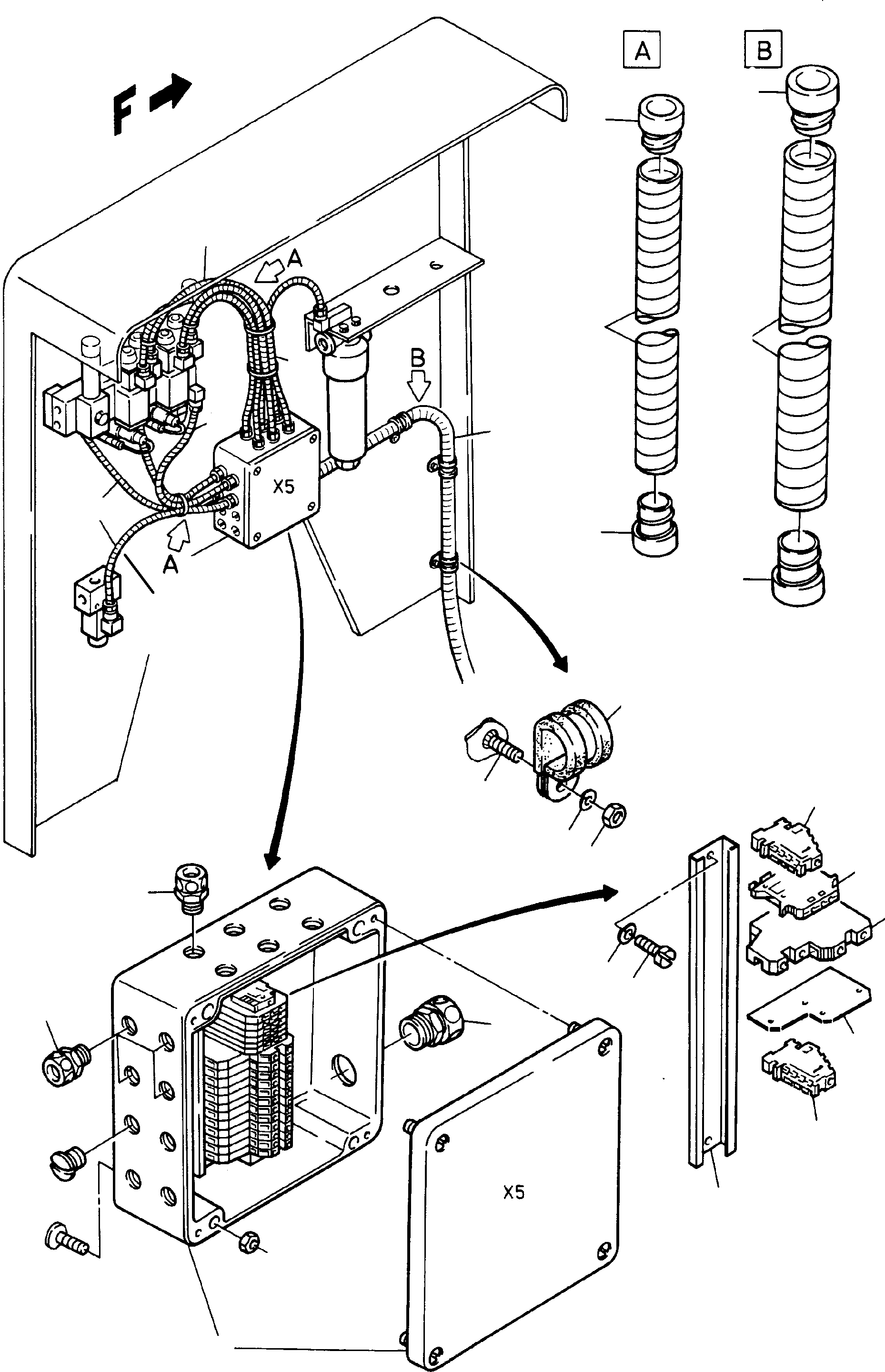 Excavators Mining Komatsu / H95 S/N 86043(g86043) / Wire Layout - Control Plate(086-2139 : 086-2139)