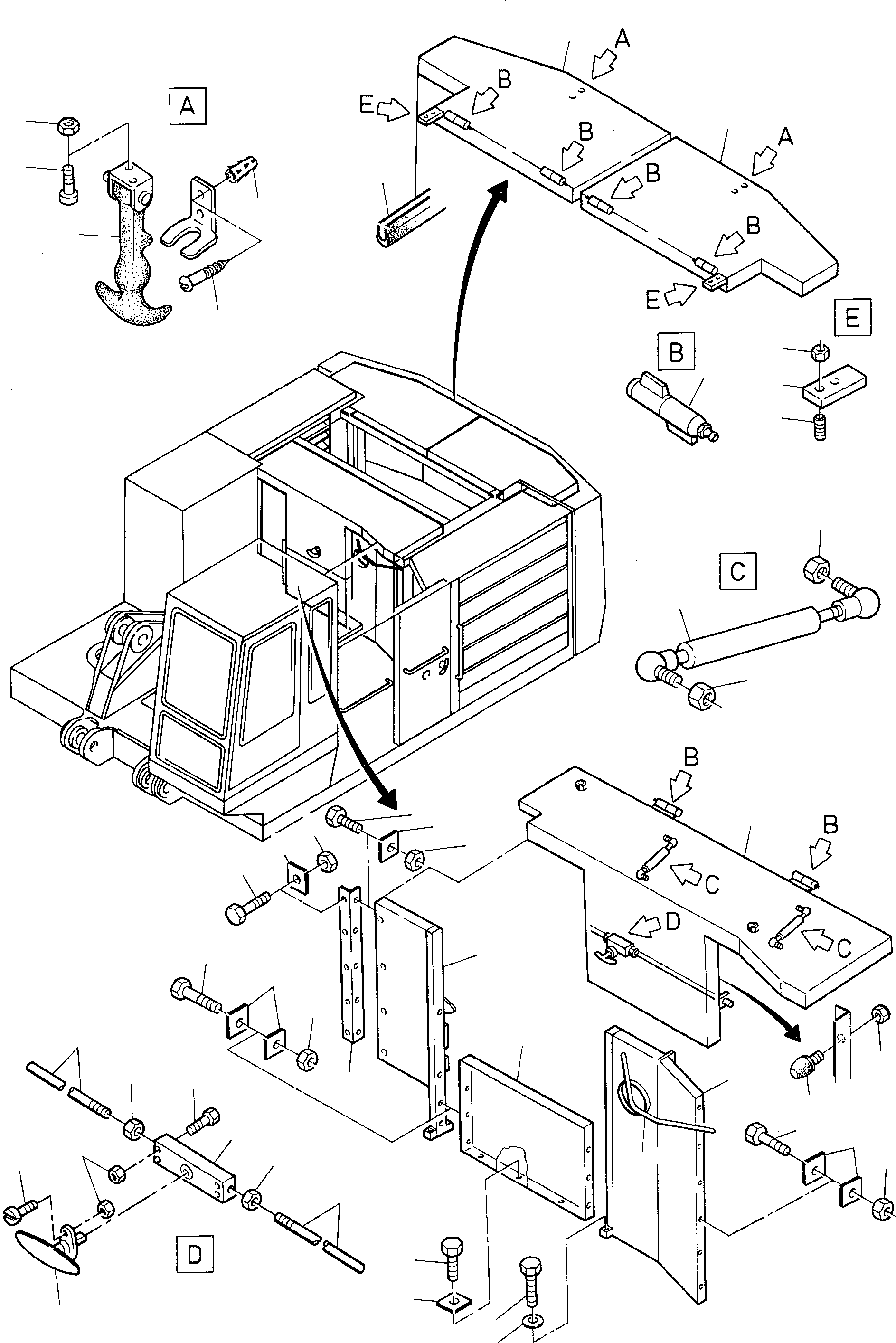 Excavators Mining Komatsu / H95 S/N 86043(g86043) / Covering(086-1970 : 086-1970)