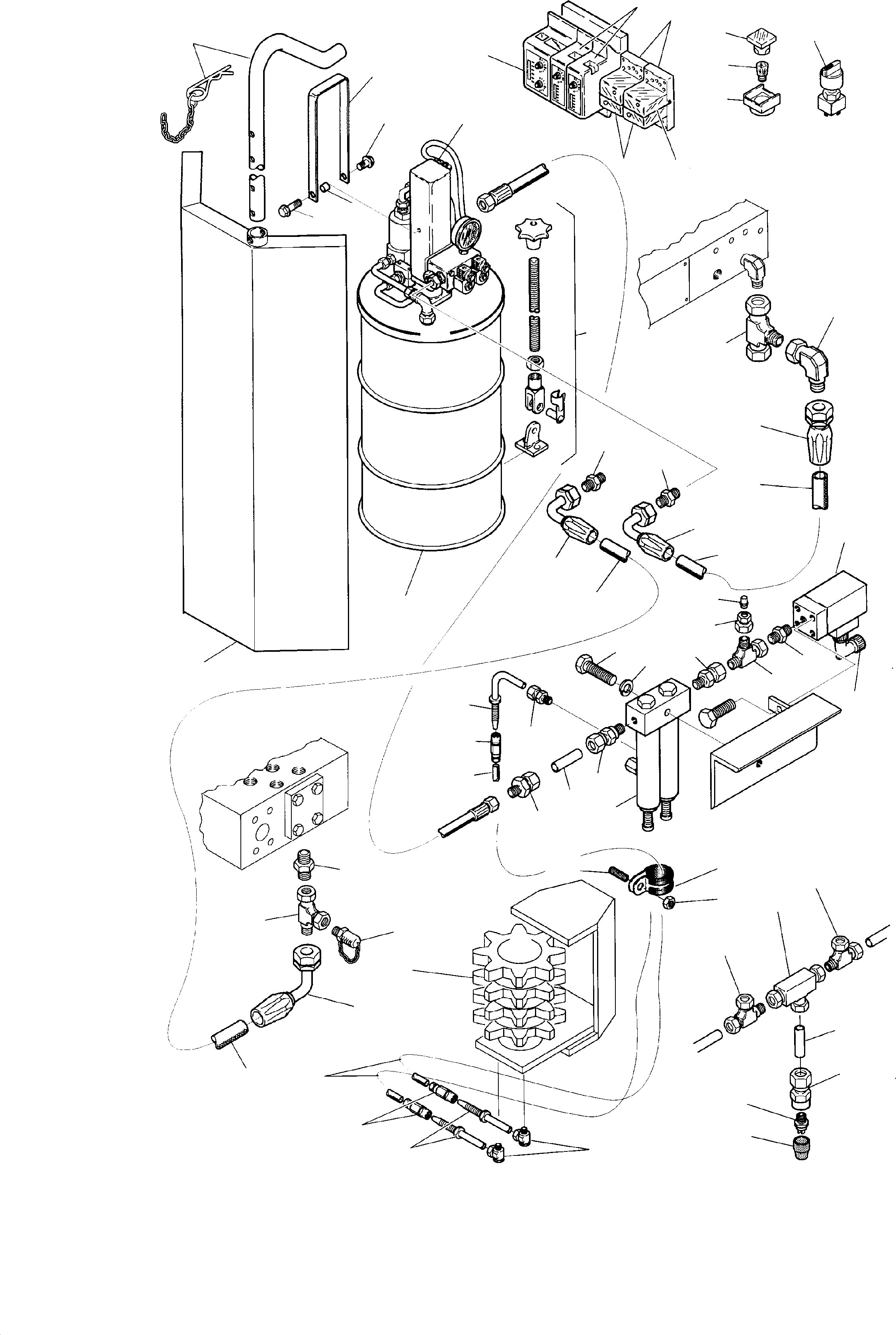 Excavators Mining Komatsu / H95 S/N 86043(g86043) / Gear Greasing by Pinion(086-2375b : 086-2375b)
