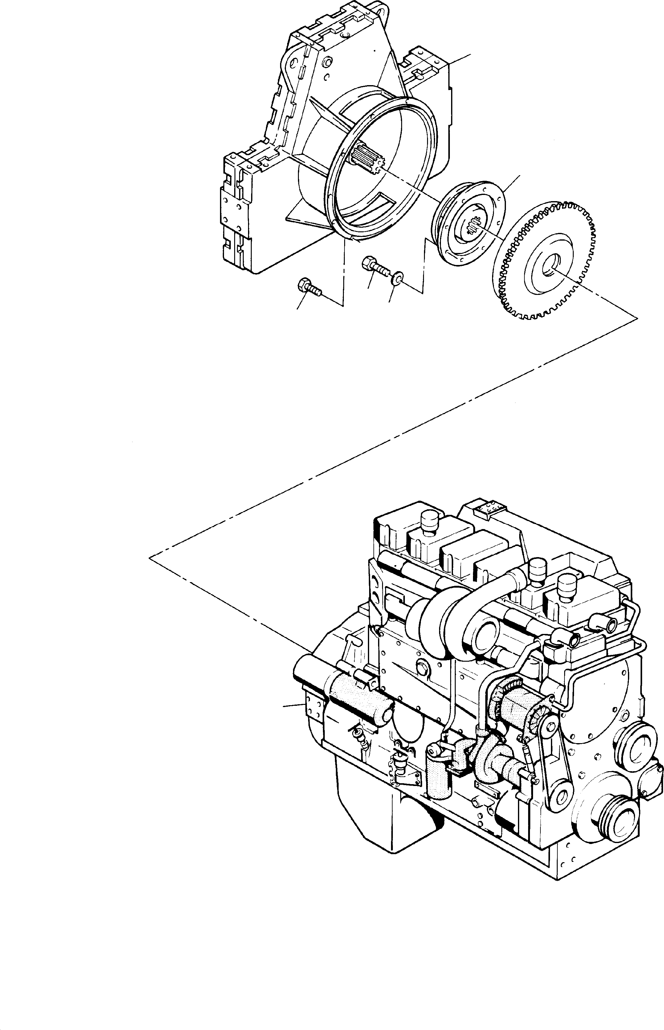 Excavators Mining Komatsu / H95 S/N 86052(g86052) / Drive Arrangement (Cummins-Engine)(086-1201 : 086-1201)