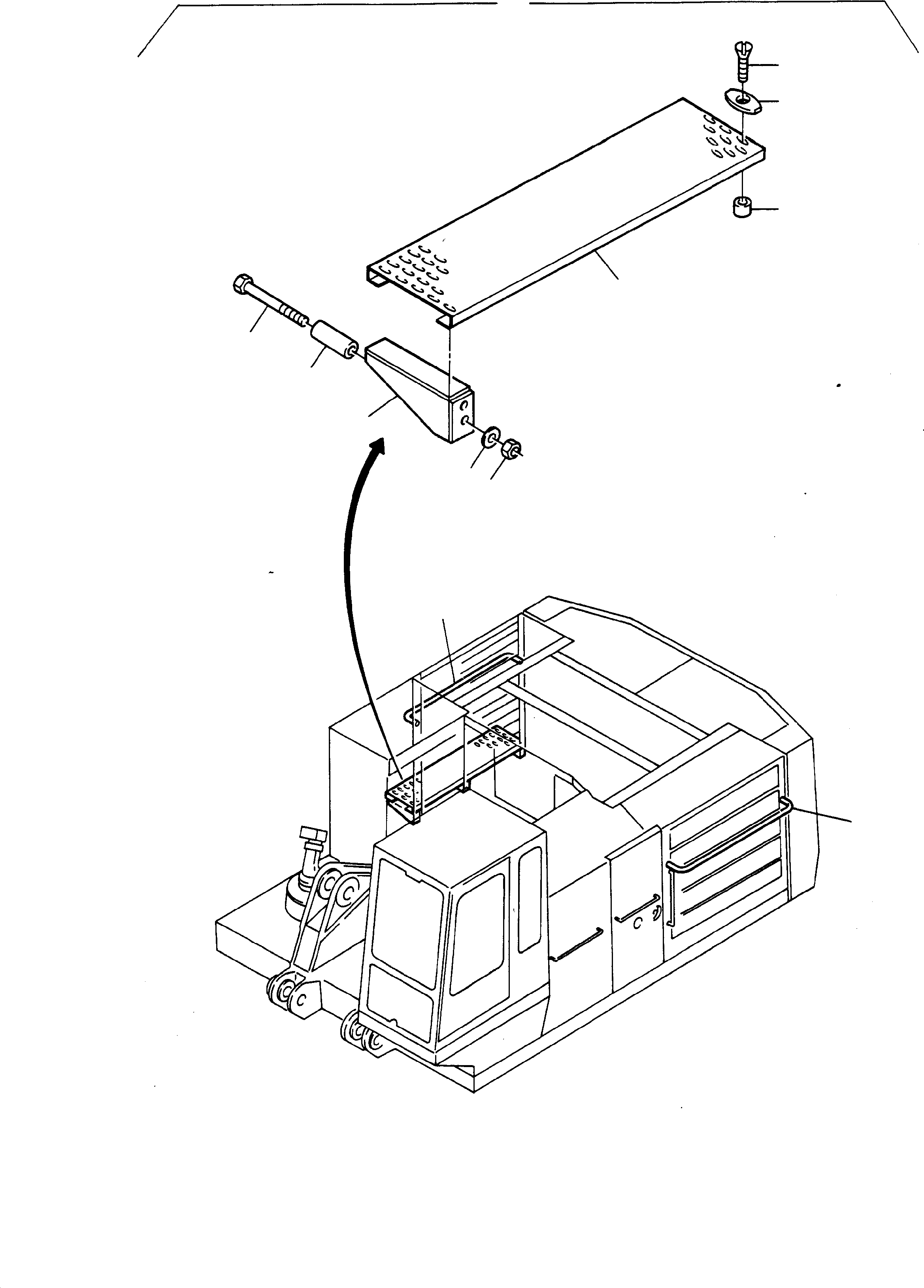 Excavators Mining Komatsu / H95 S/N 86052(g86052) / Catwalk - Door - Pump Side(086-1982 : 086-1982)