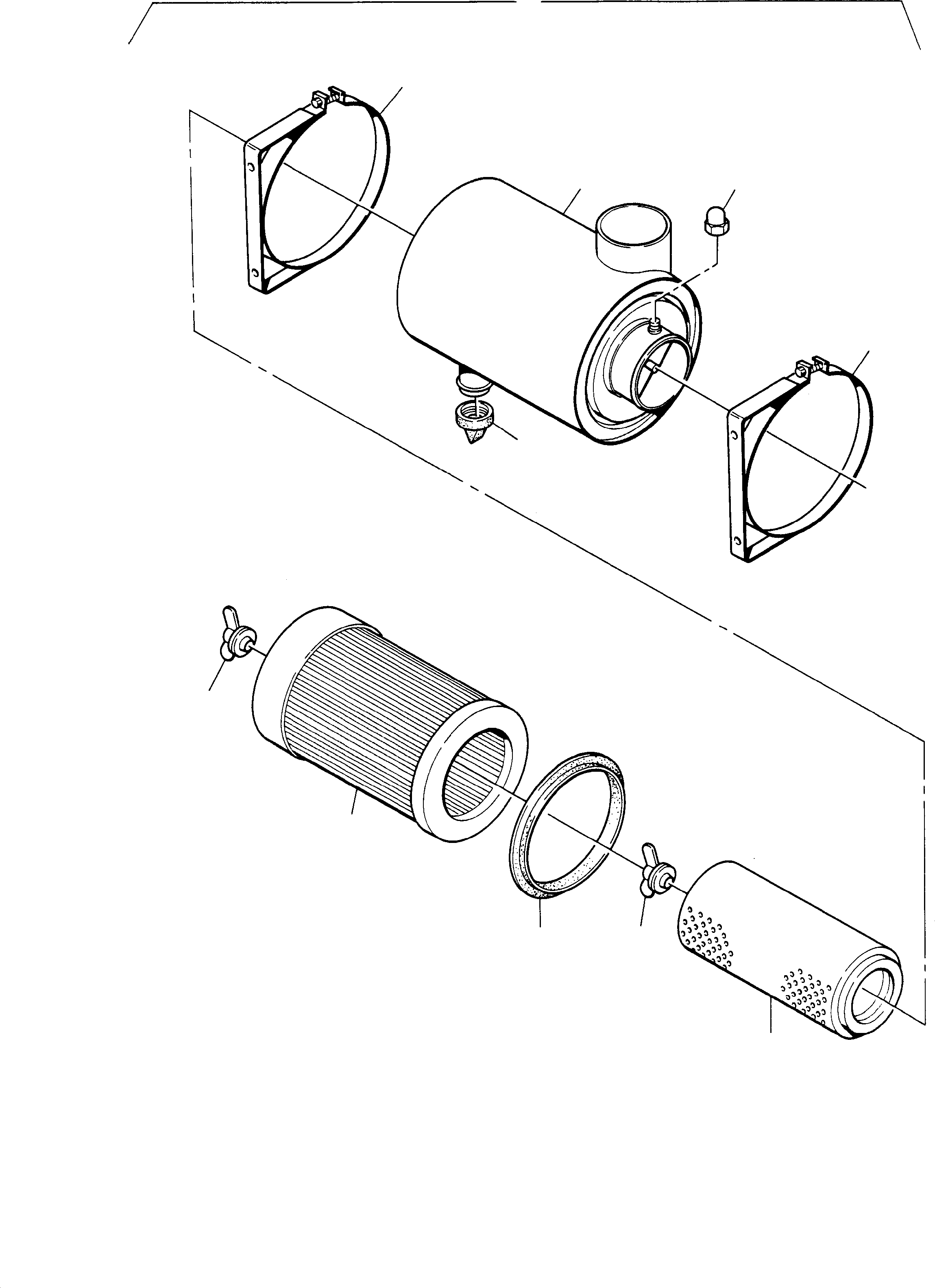Excavators Mining Komatsu / H95 S/N 86052(g86052) / Air Filter(090-0843 : 090-0843)