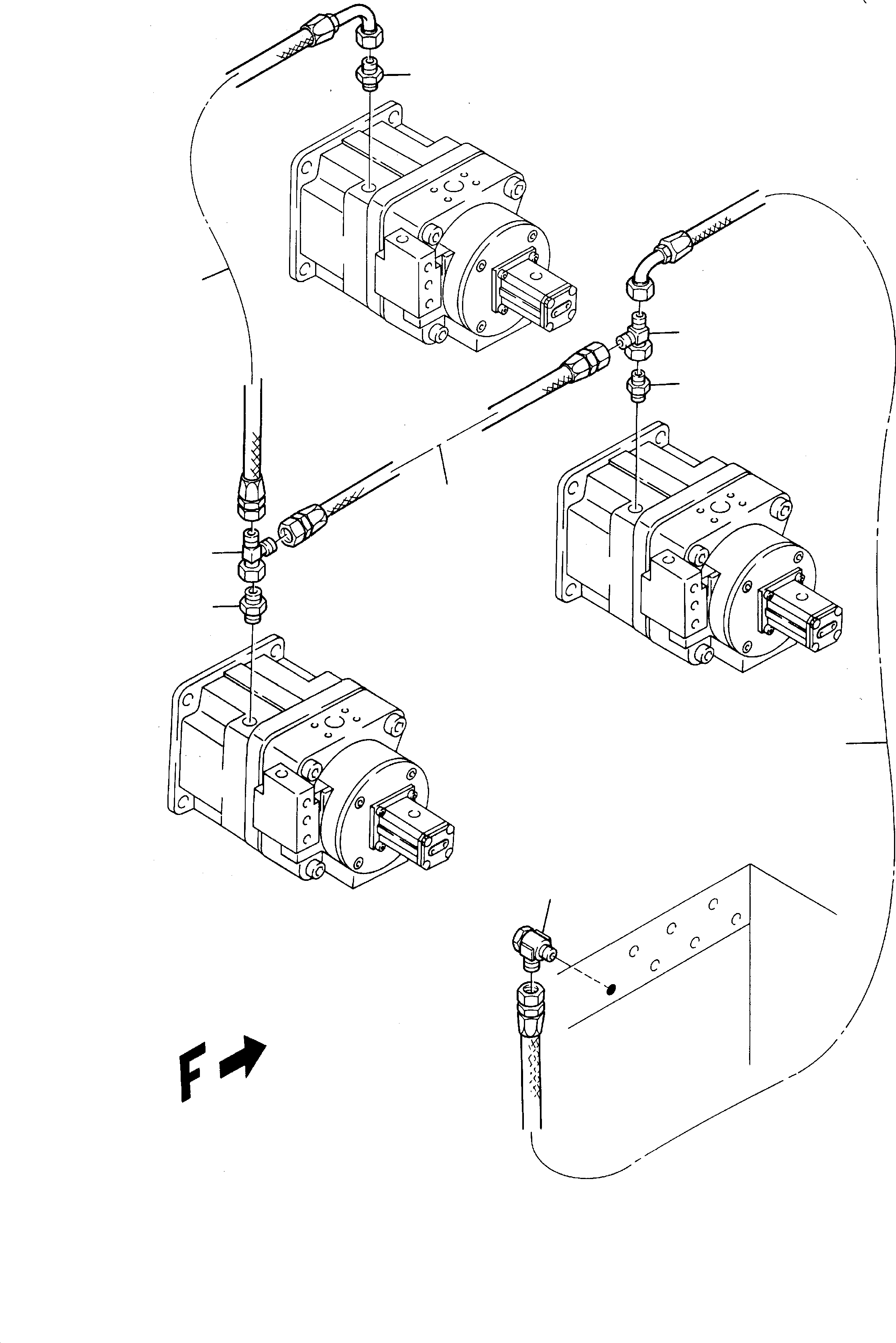 Excavators Mining Komatsu / H95 S/N 86052(g86052) / Return Lines - Pumps - Oil Tank(086-1885 : 086-1885)